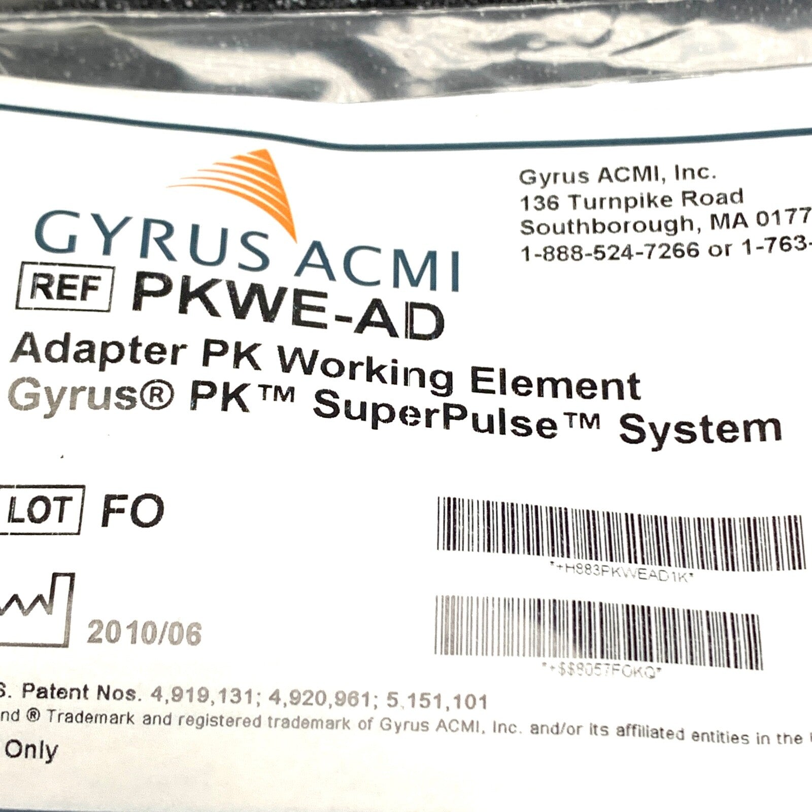 Gyrus Acmi REF EIWE-BRPK, Elite Bipolar Iglesias Working Element, PK Super Pulse