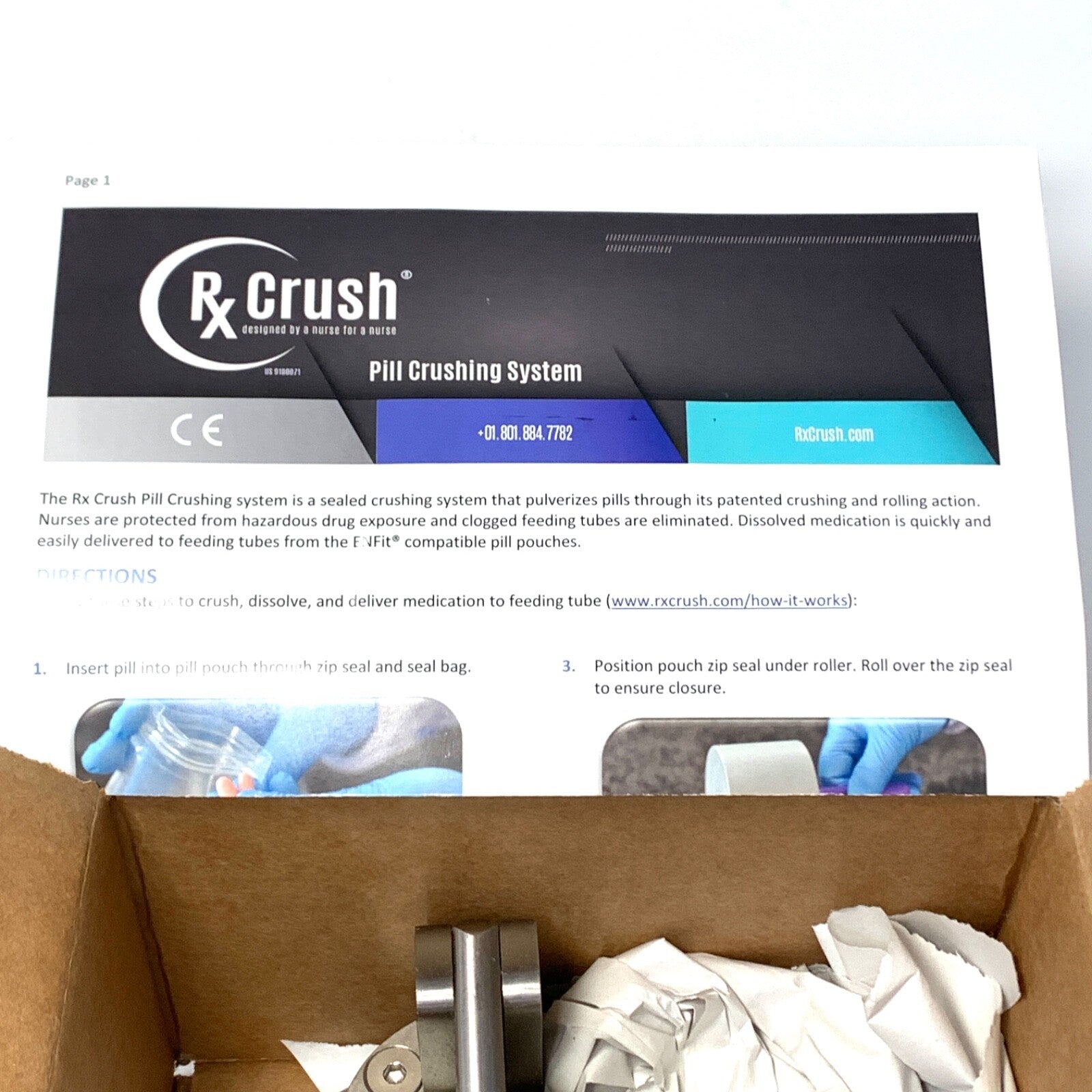 RxCrush REF PC11, Pill Crusher ENFit Compatible