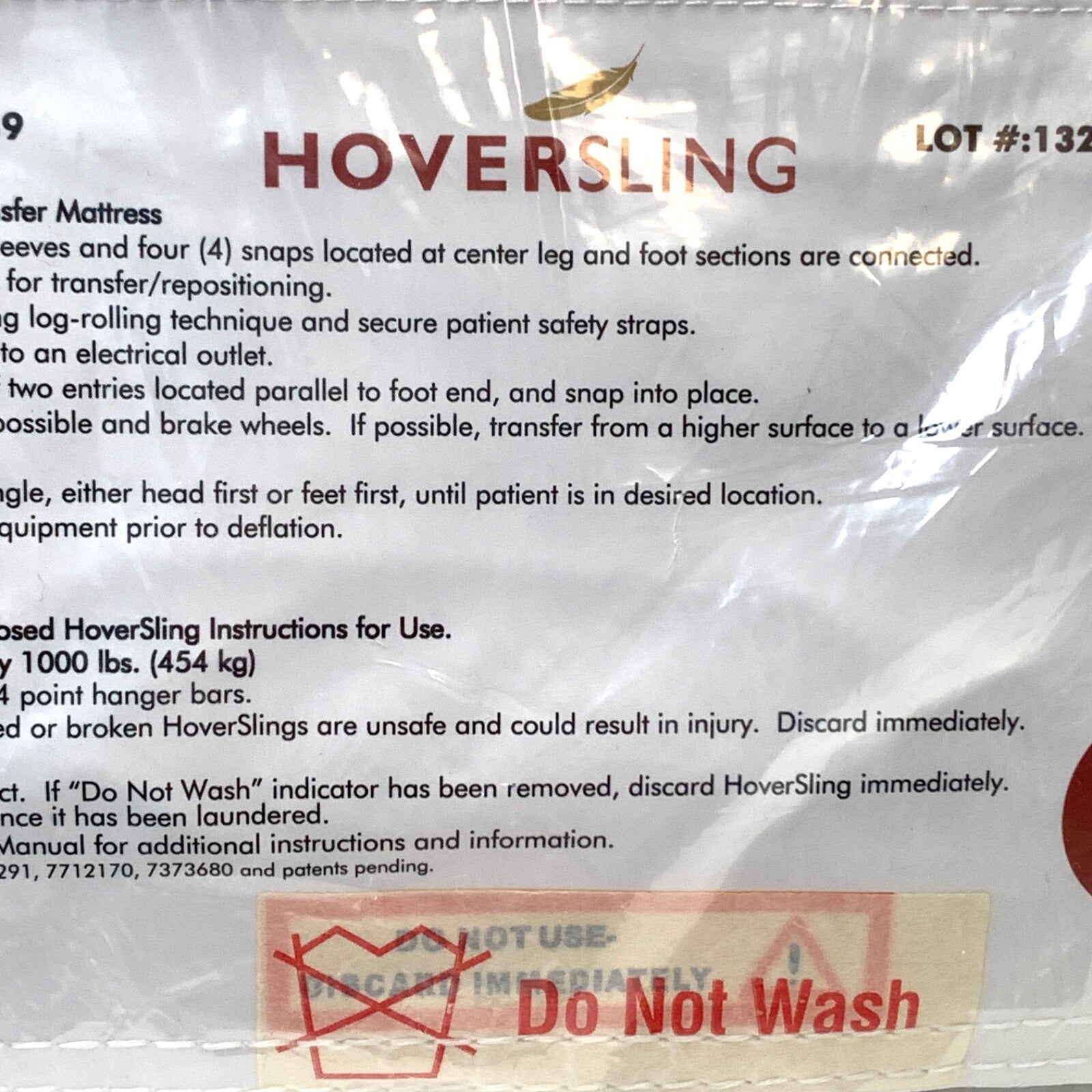ArjoHuntleigh REF HMSLING-39, Hoversling Lateral Transfer Mattress