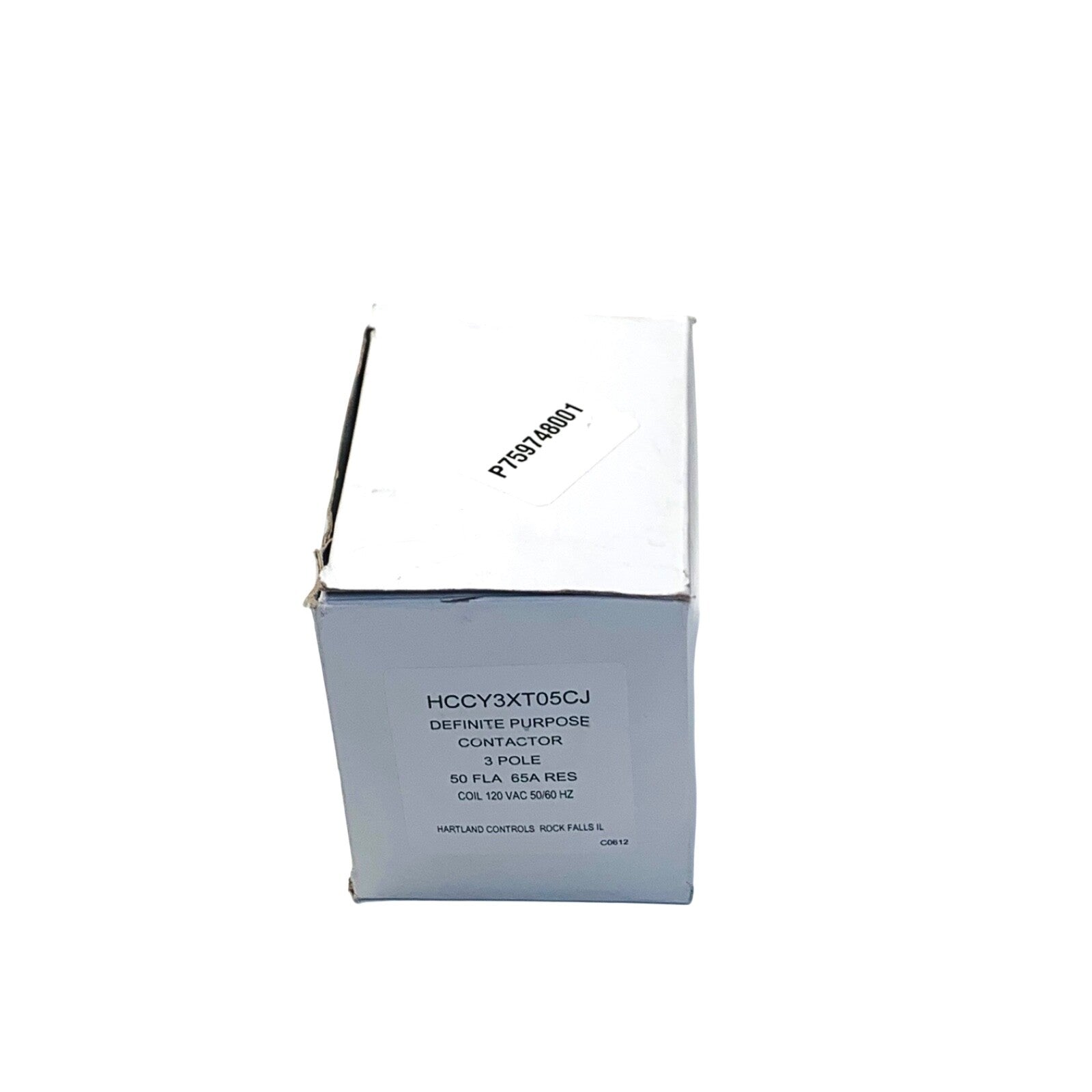 HARTLAND CONTROL Ref HCCY3XT05CJ, 3/120/50FLA/65A 3 Pole Contactor