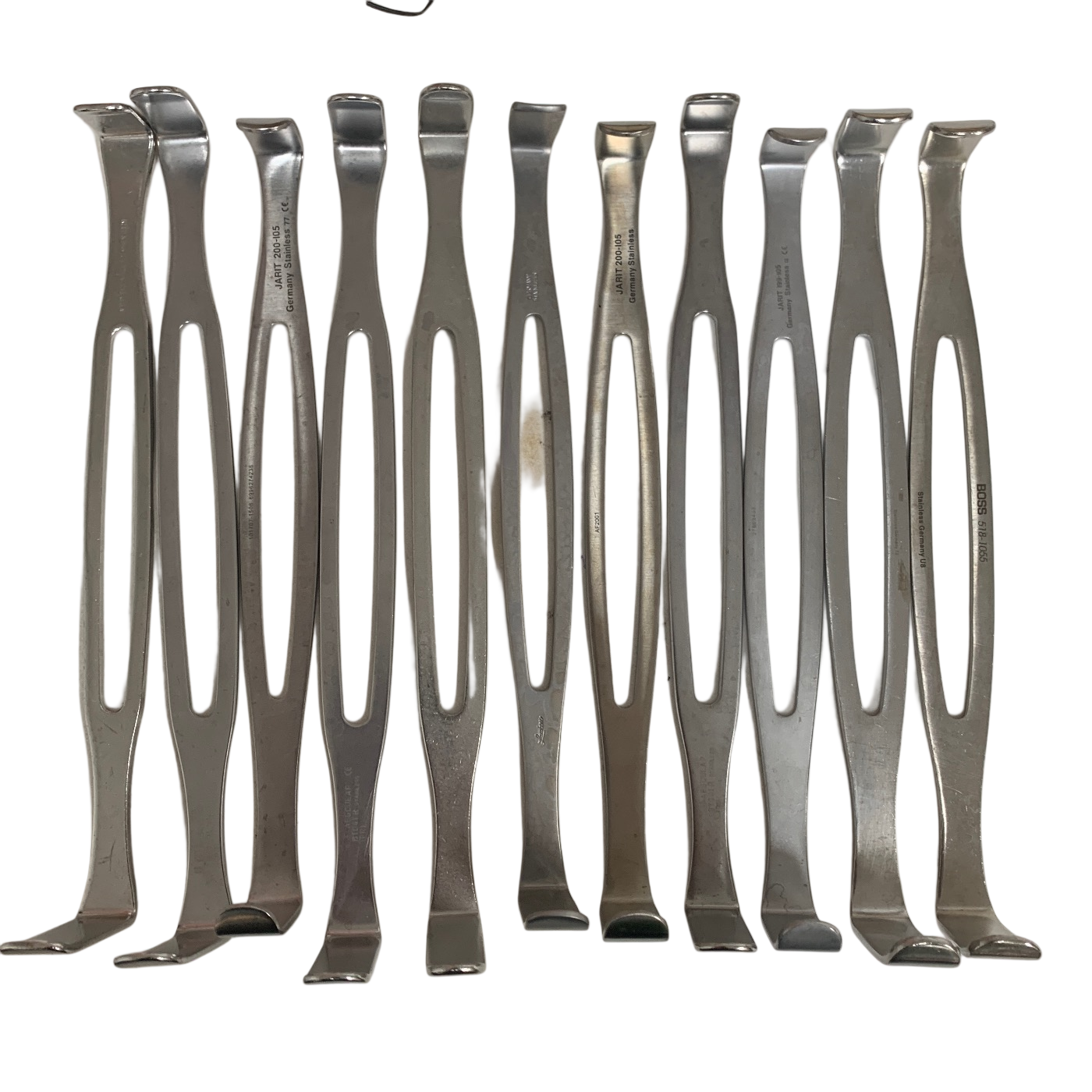 Surgical LOT OF 11 Double-Ended Army Retractor Instrument Assorted German brands