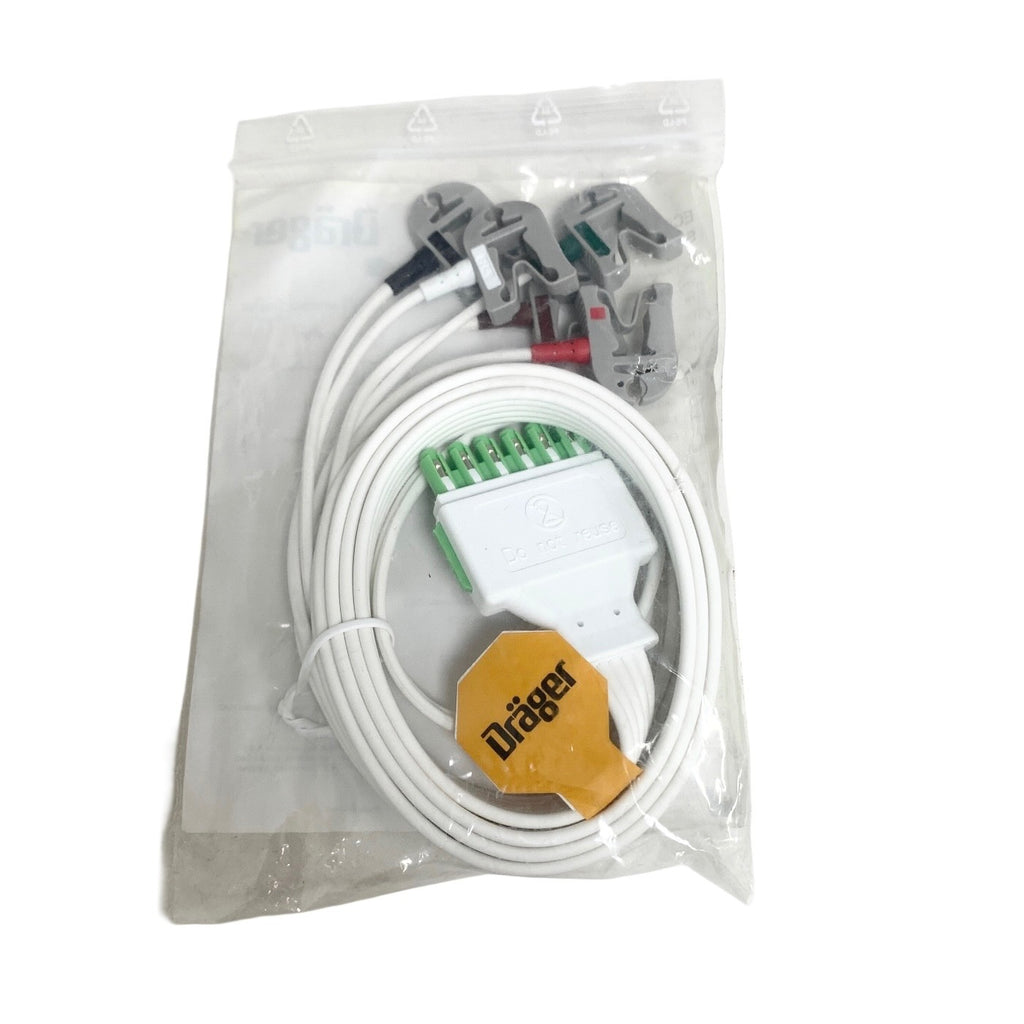Drager REF MP00881, ECG CABLE, 5 LEAD, PATIENT UNIQUE