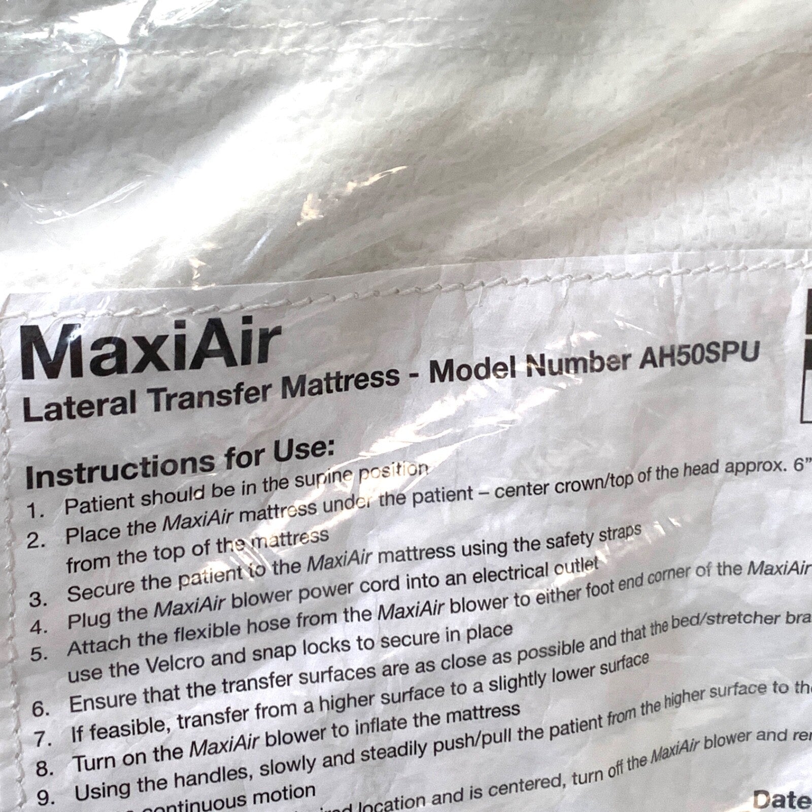 ArjoHuntleigh REF AH50SPU, Maxiair Lateral Transfer Mattress