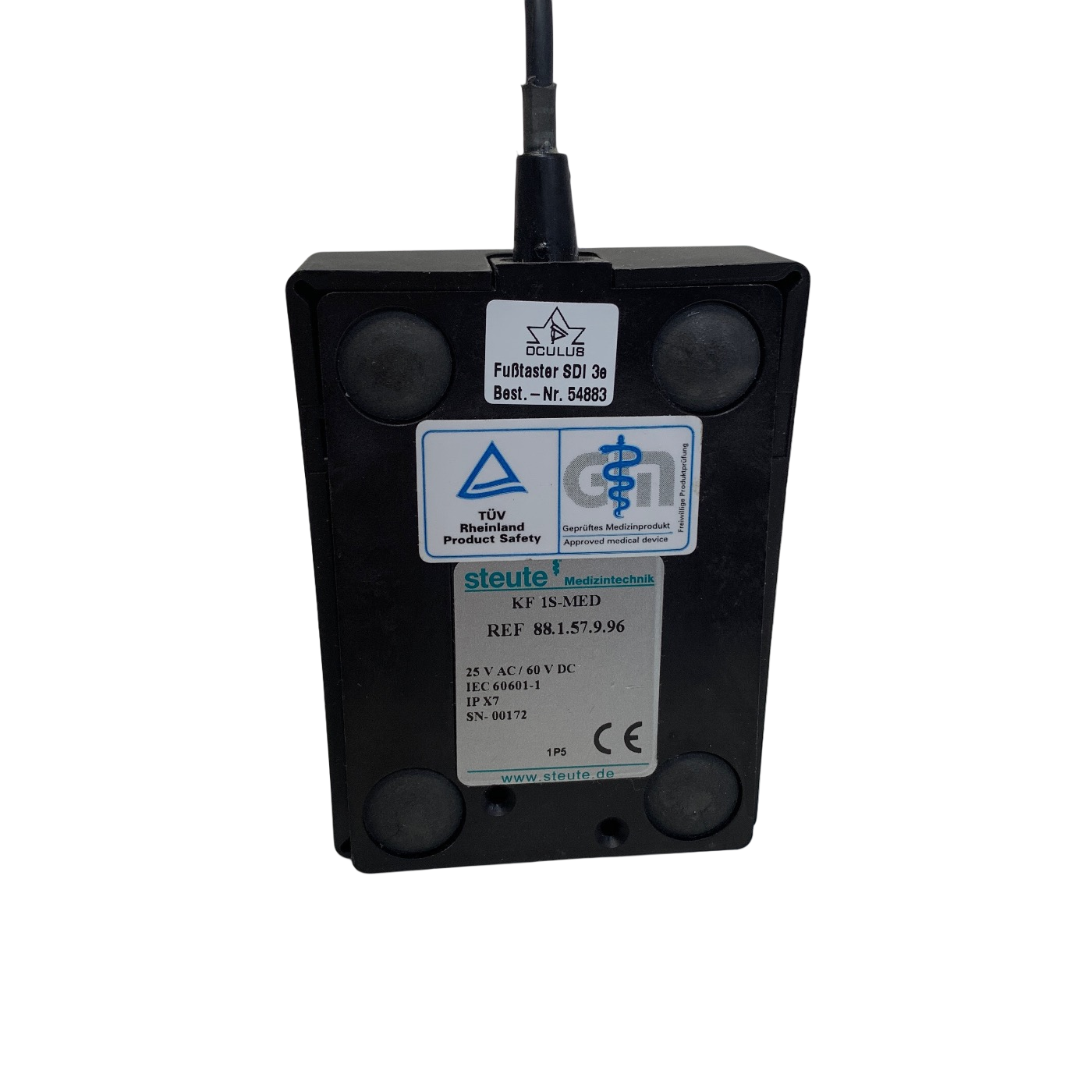 STEUTE REF 88.1.57.9.96, KF-1S-MED MEDICAL FOOTSWITCH