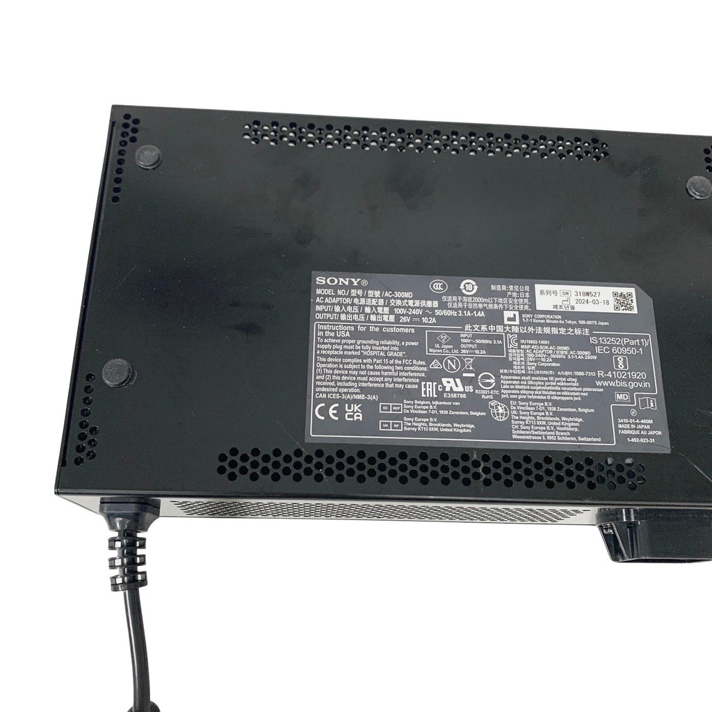 Sony AC-300MD AC Adapter Medical Grade Power Supply 26V 10.2A 3-Pin