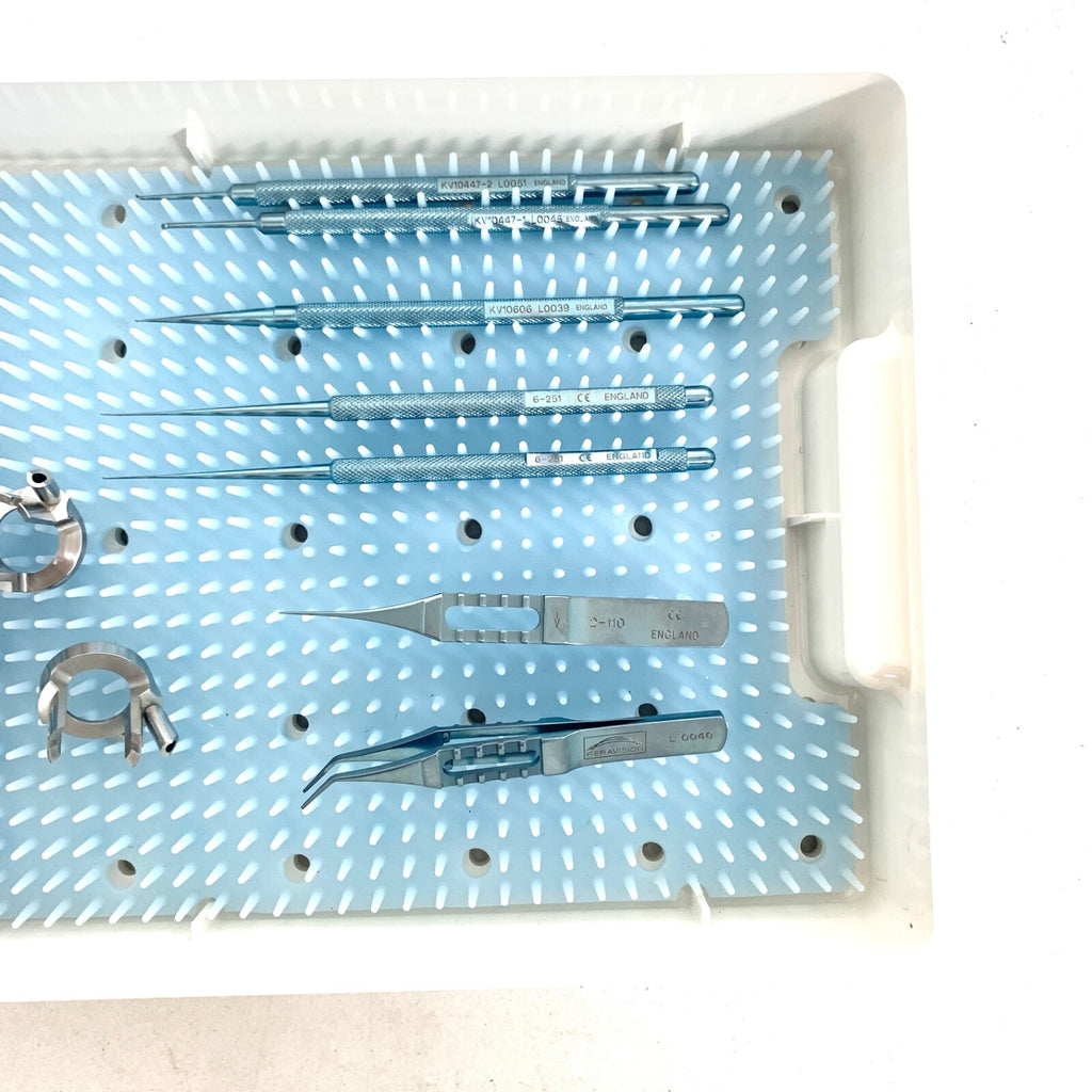 KERAVISION MICRO SURGERY OPTHALMIC INSTRUMENT LOT OF 12 W/ CASE