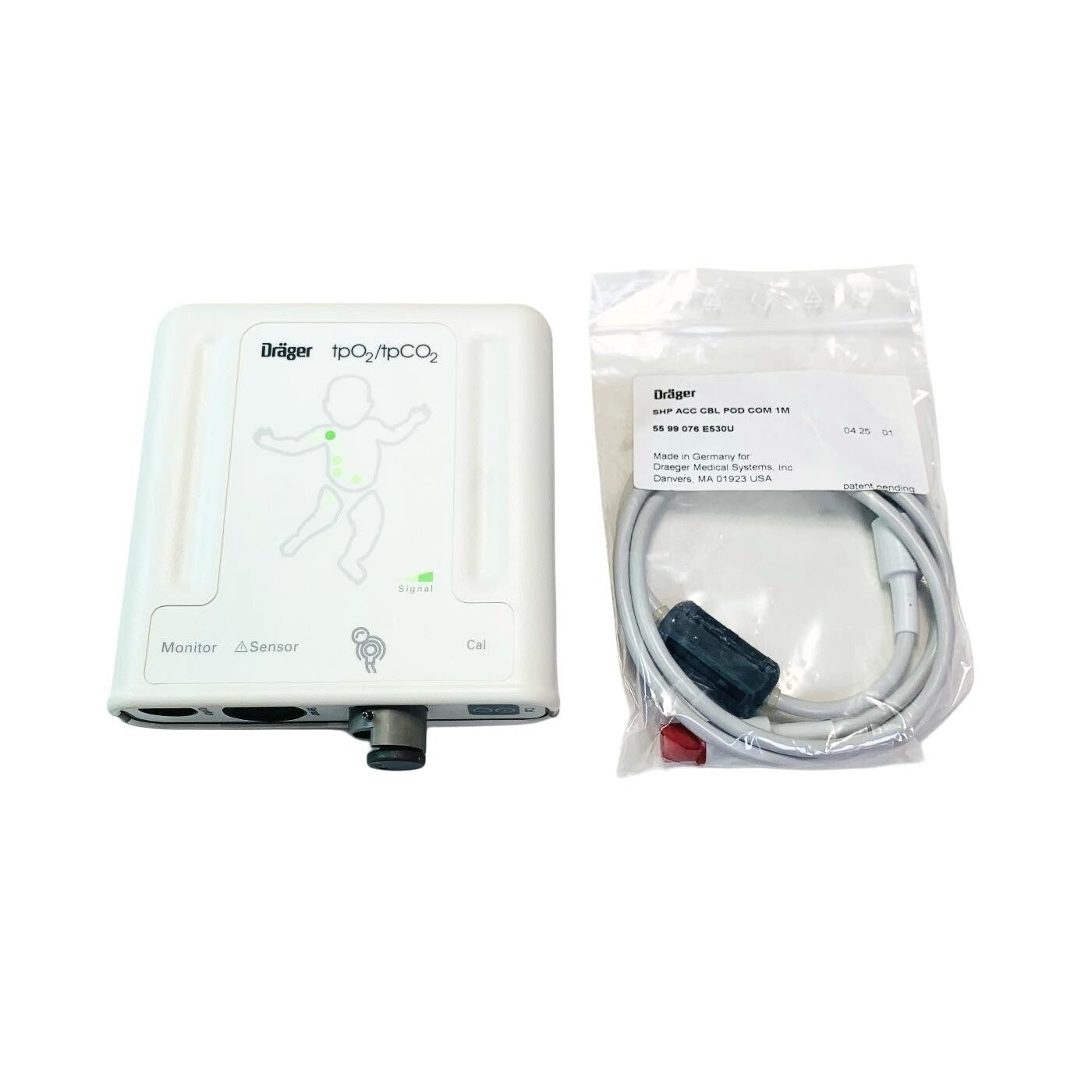 Drager REF 5592535E544U, TPO2/TPCO2 POD W/ CABLE