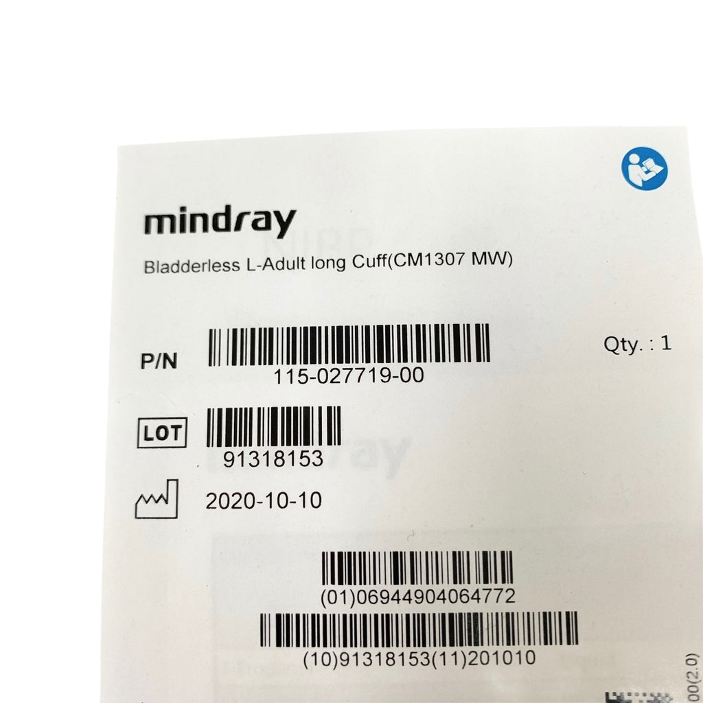 SHENZHEN MINDRAY REF 115-027719-00, Bladderless L-Adult long Cuff