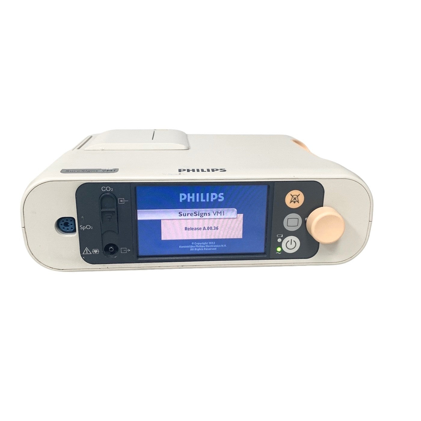 Philips SureSigns VM1 Patient Monitor 863266 Opt ABA Capnography CO2 SpO2 2014