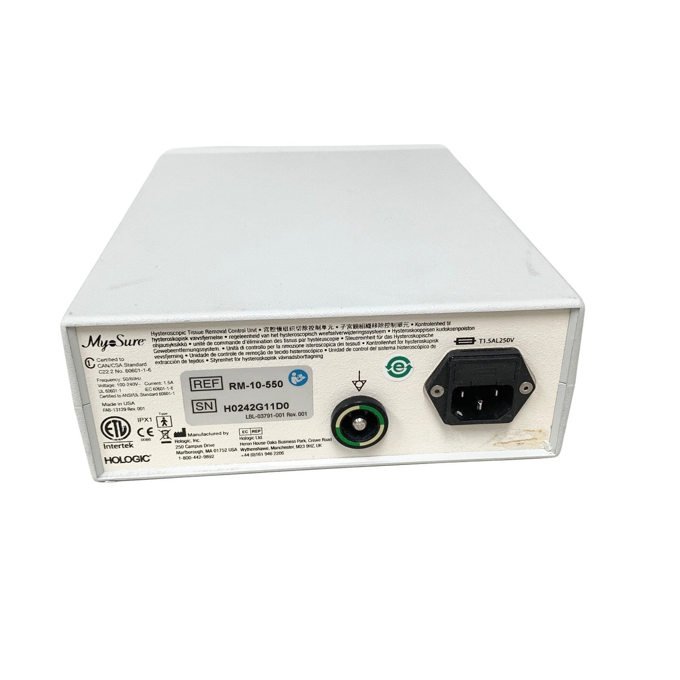 Hologic REF RM-10-550, HYSTEROSCOPIC TISSUE REMOVAL CONTROL UNIT
