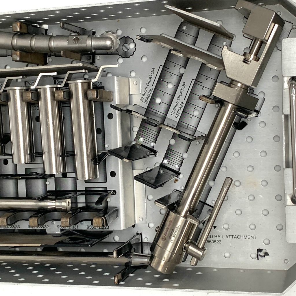 Medtronic REF 9560701, METRx System Large Tubes Tray, Set of 11 Instruments