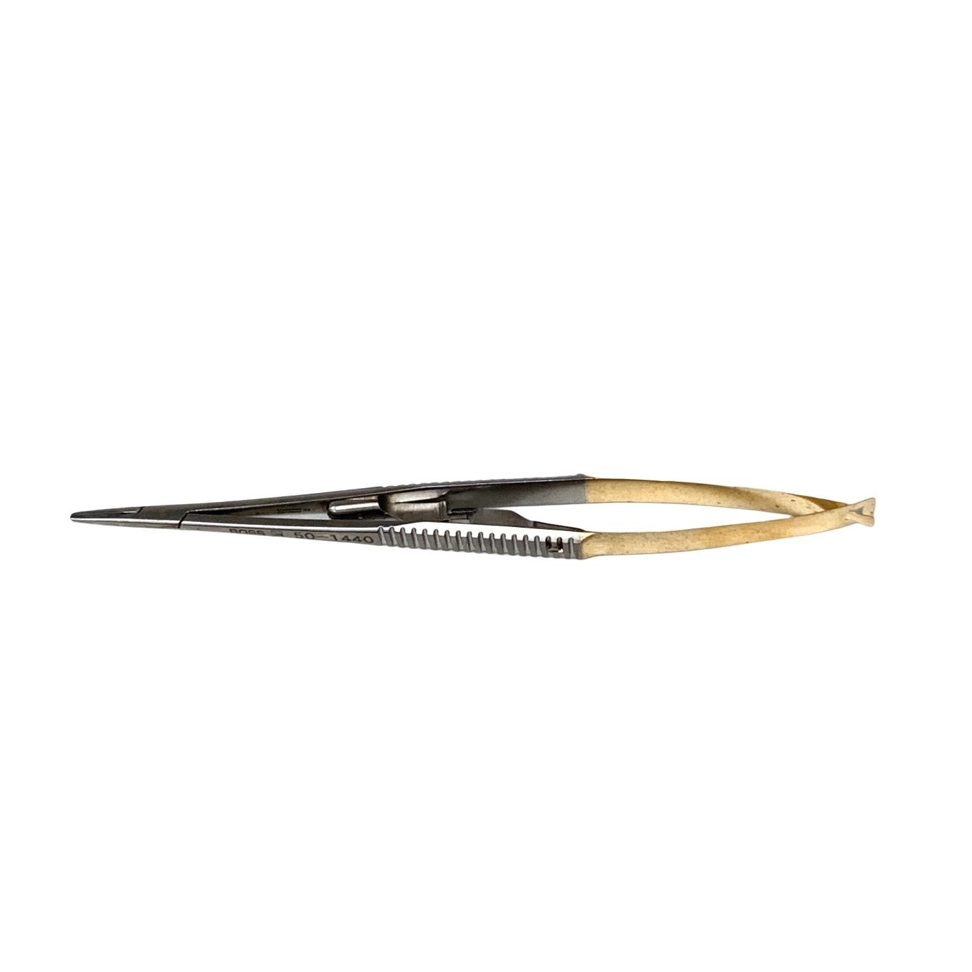 BOSS REF 50-1440, 5 1/2″ Castroviejo “GG” Needle Holder curved smooth w/ lock