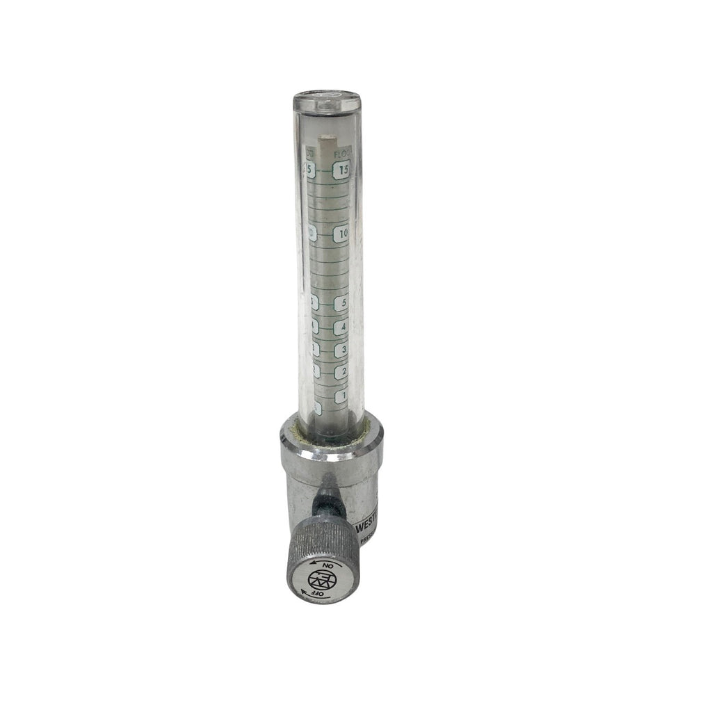 Western Enterprises Slim-Line Oxygen Flowmeter 0-15 LPM Medical Thorpe Tube O2