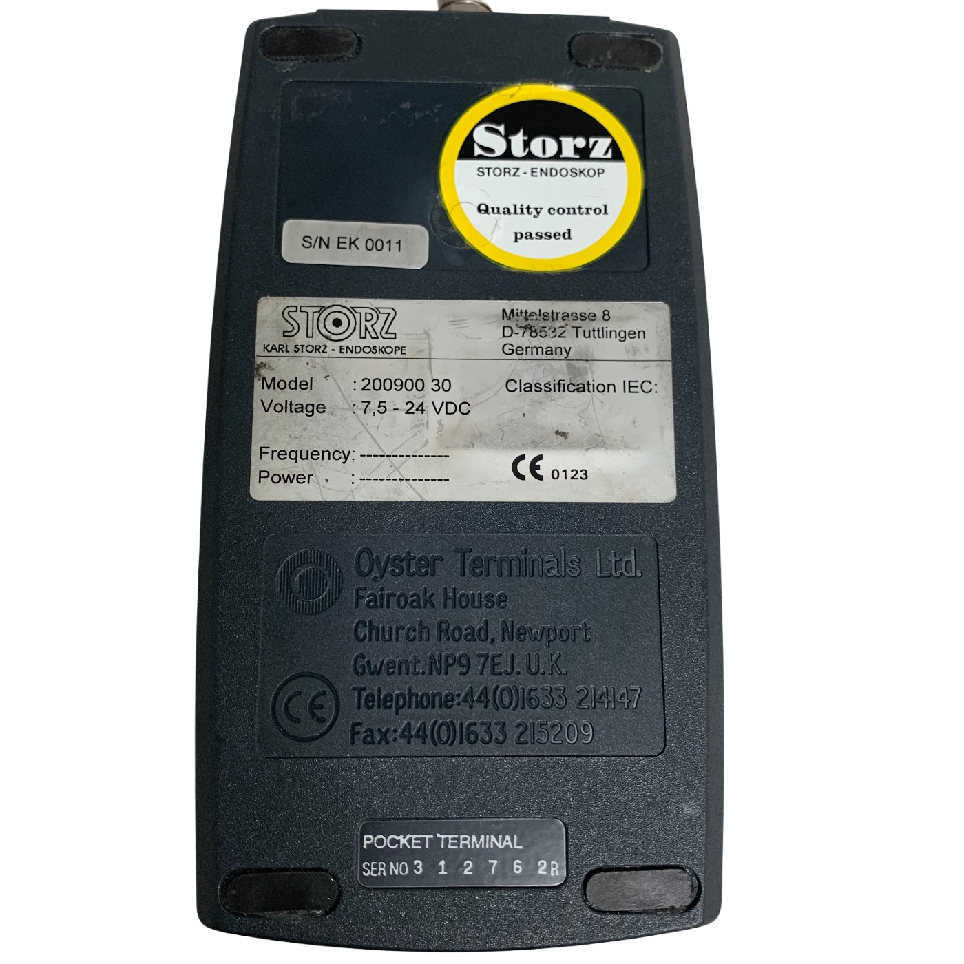 KARL STORZ SCBcom remote controller, model 200900-30, 20090030