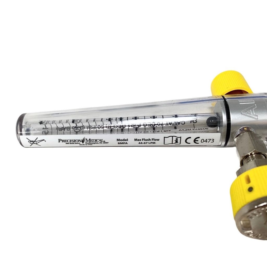 Precision Medical Model 8MFA, AIR Flowmeter, MALE Connector
