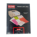 Uline REF S-20129 Laser Labels - White, 3⁄4 X 3⁄4" 140/Sheet, 14000/Box