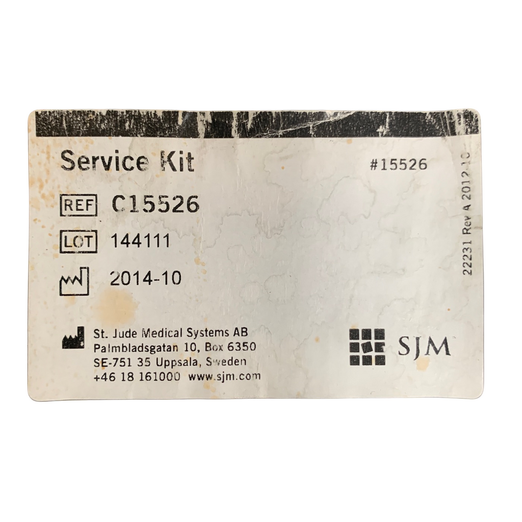ST JUDE MEDICAL C15526 QUANTIEN MAINTENANCE SERVICE KIT FOR RADIANALYZER EXPRESS