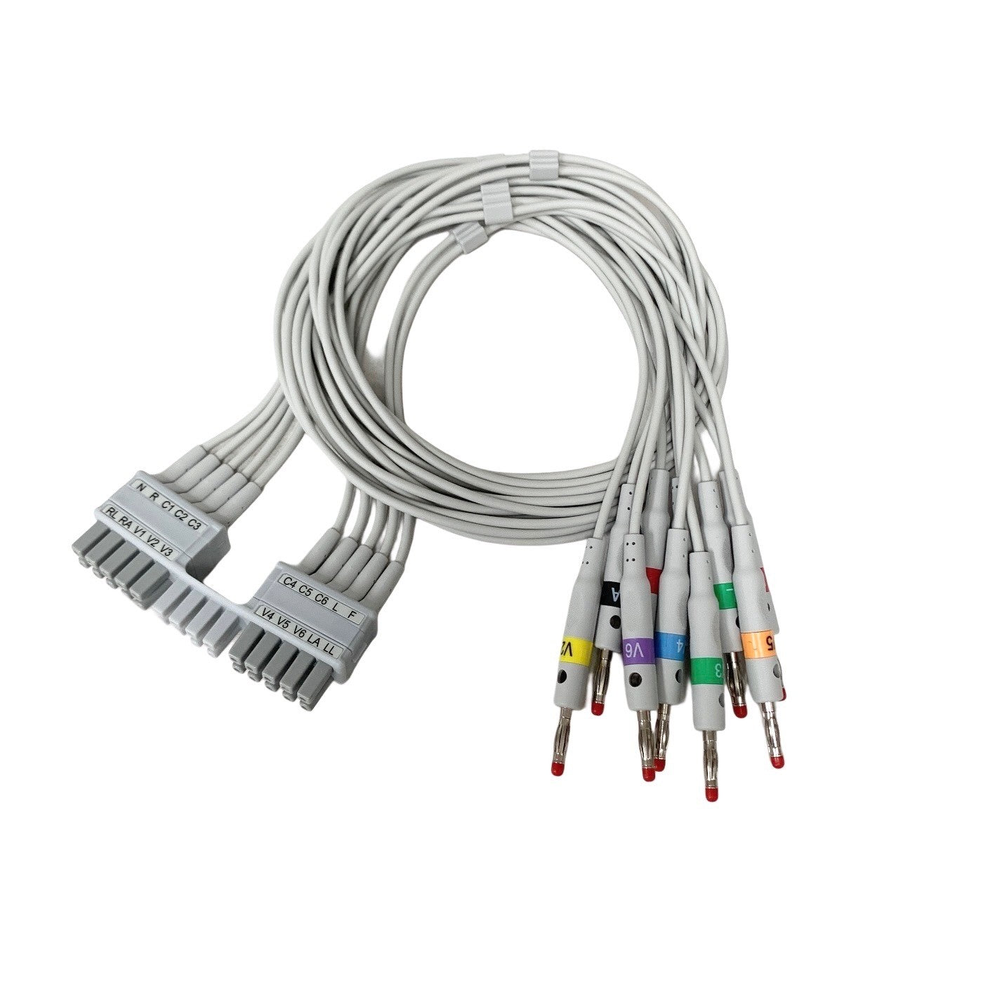 MAC REF-MTM10-LB, ECG Leadwires 10-Lead AHA Banana Plug Mortara Compatible