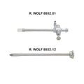 R. WOLF 8932.01 Trocar sleeve, trumpet valve, 8 mm Ø, 105 mm w/ 8932.12 Trocar