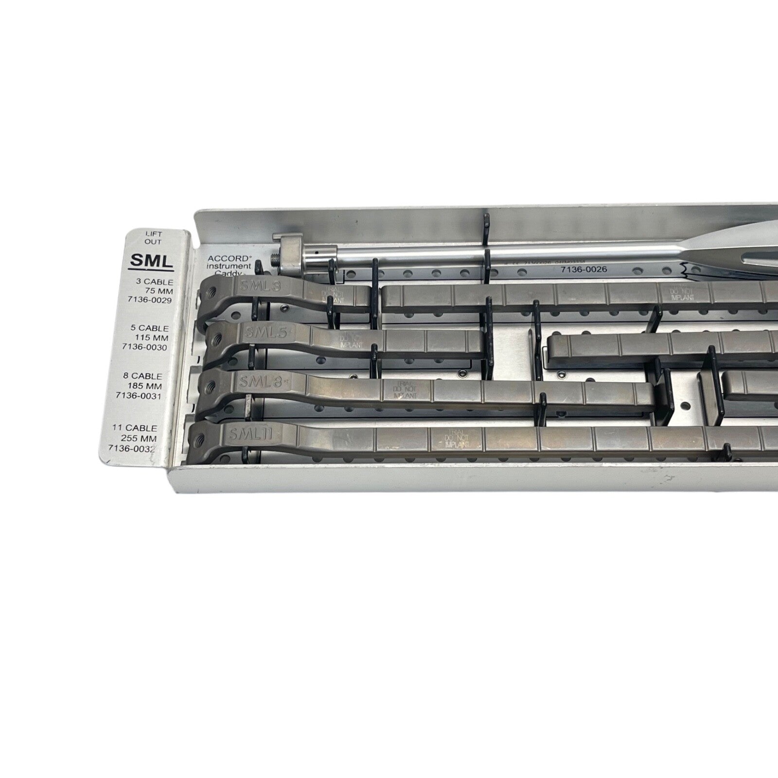 SMITH & NEPHEW 7136-0043 Accord Instrument Set W/ Caddy