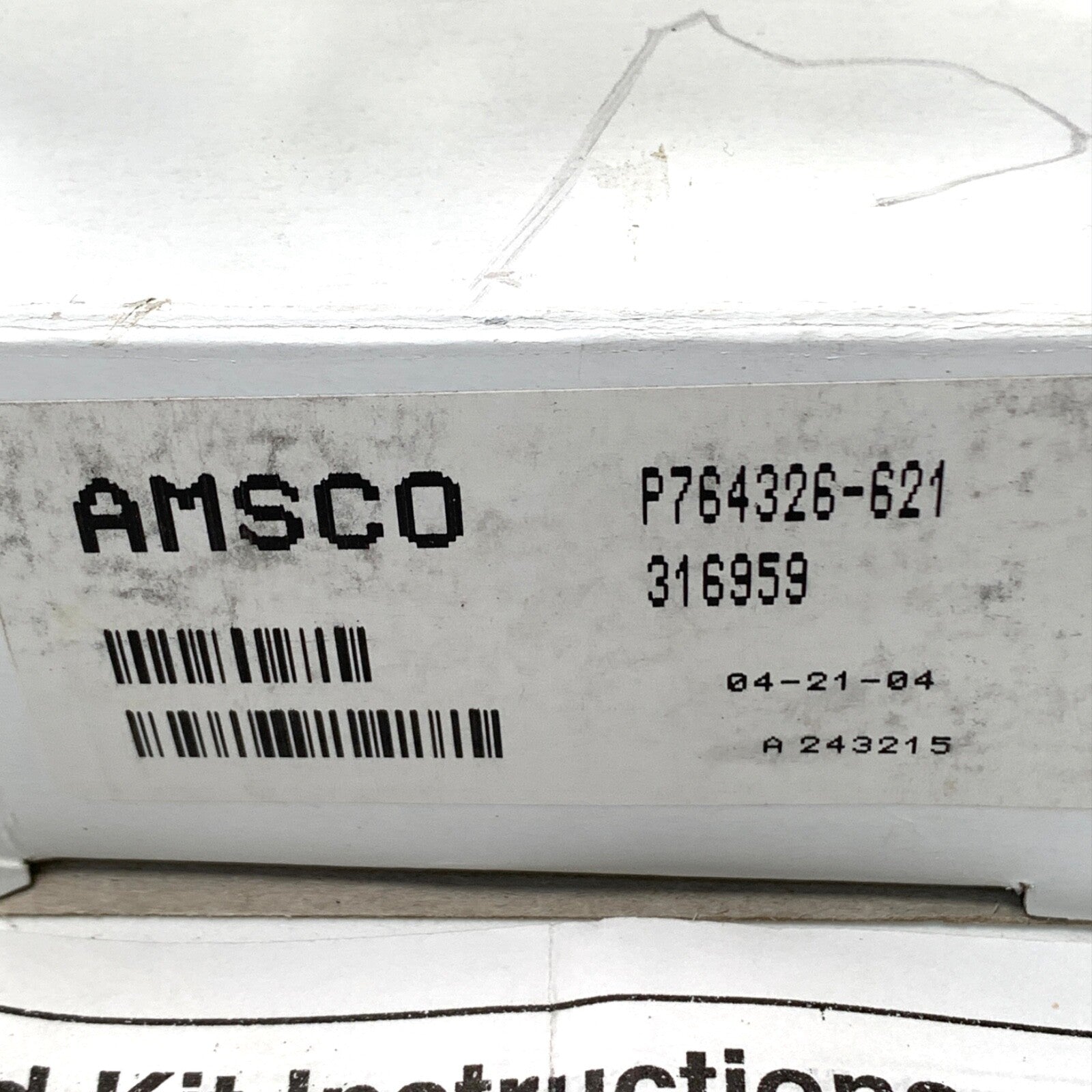 Amsco/STERIS REF P764326-621/K316959, Rebuild Kit Part for S7 Valve