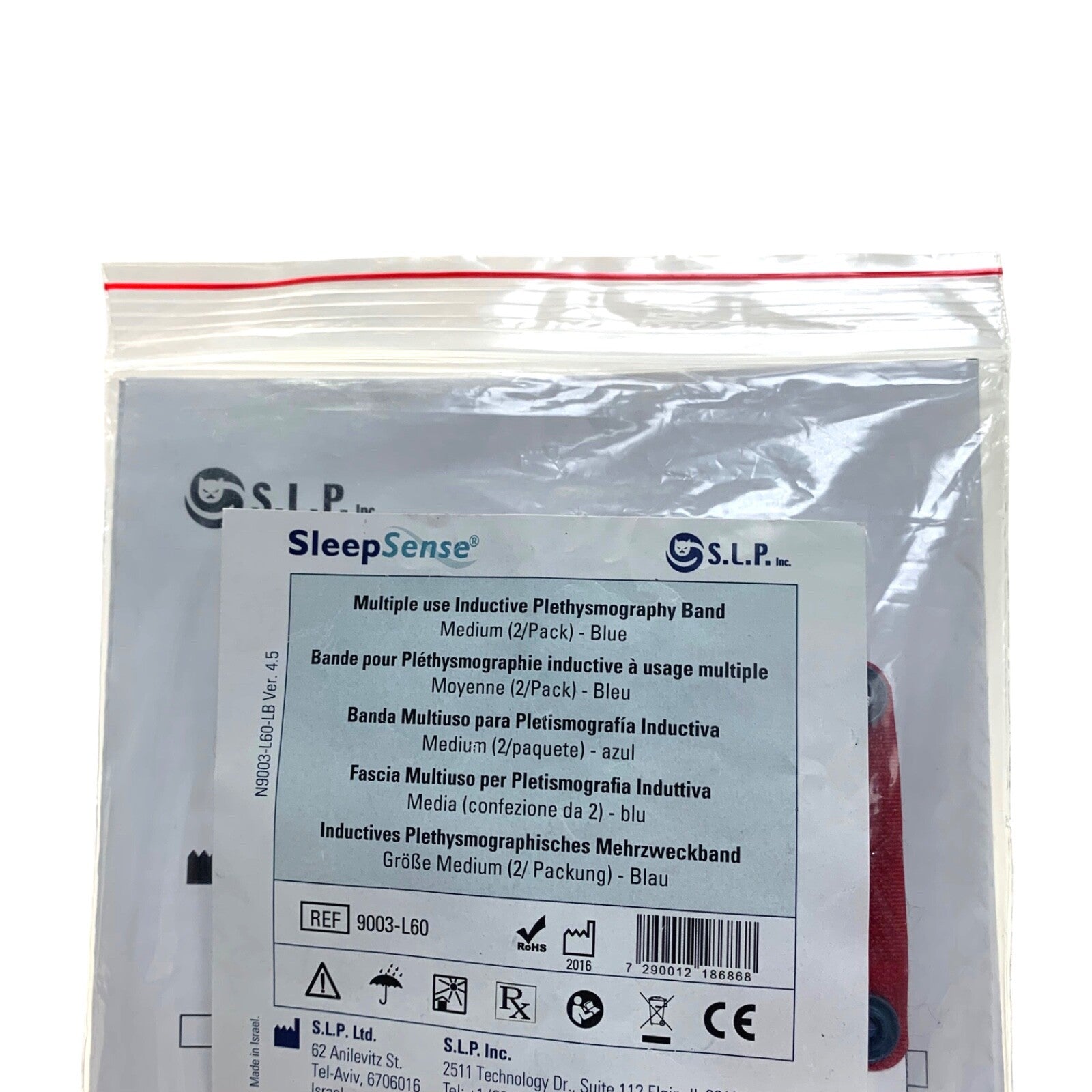 Sleep Sense REF 9003-L60, INDUCTIVE PLETHYSMOGRAPHY BAND ONE PIECE