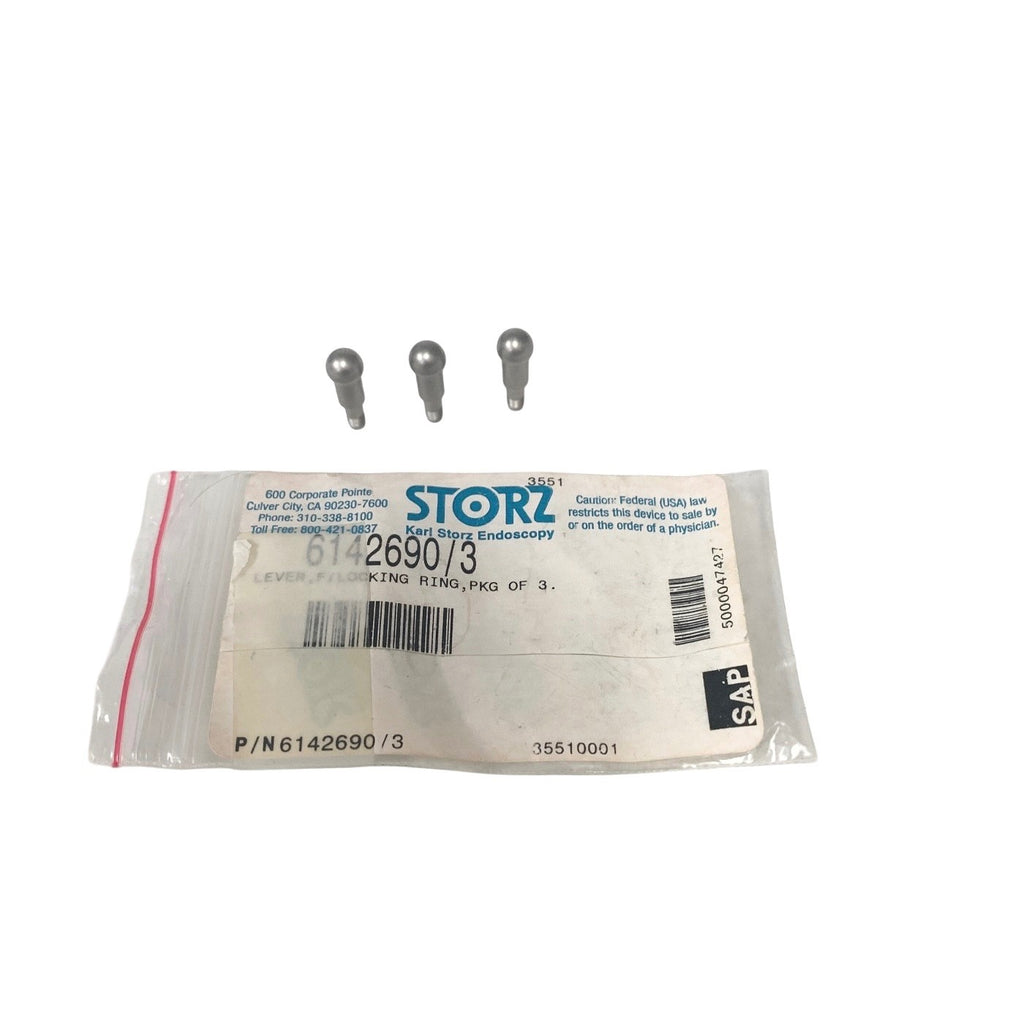 Karl Storz 6142690/3 Lever Locking Ring Pkg of 3 Endoscopy Surgical Instruments