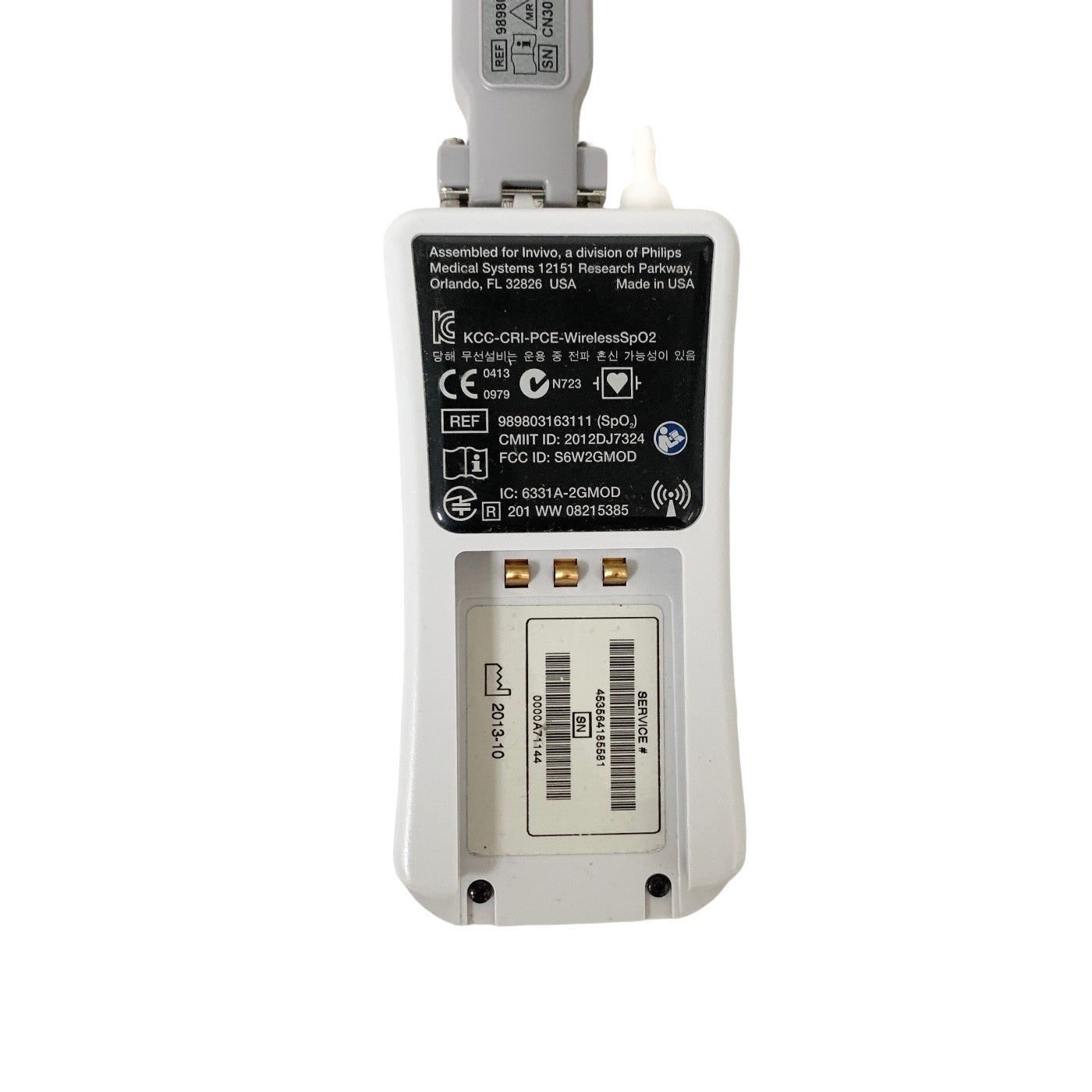 Philips Invivo MR Wireless SpO2 Module 989803163111 w/ Sensor 989803161991