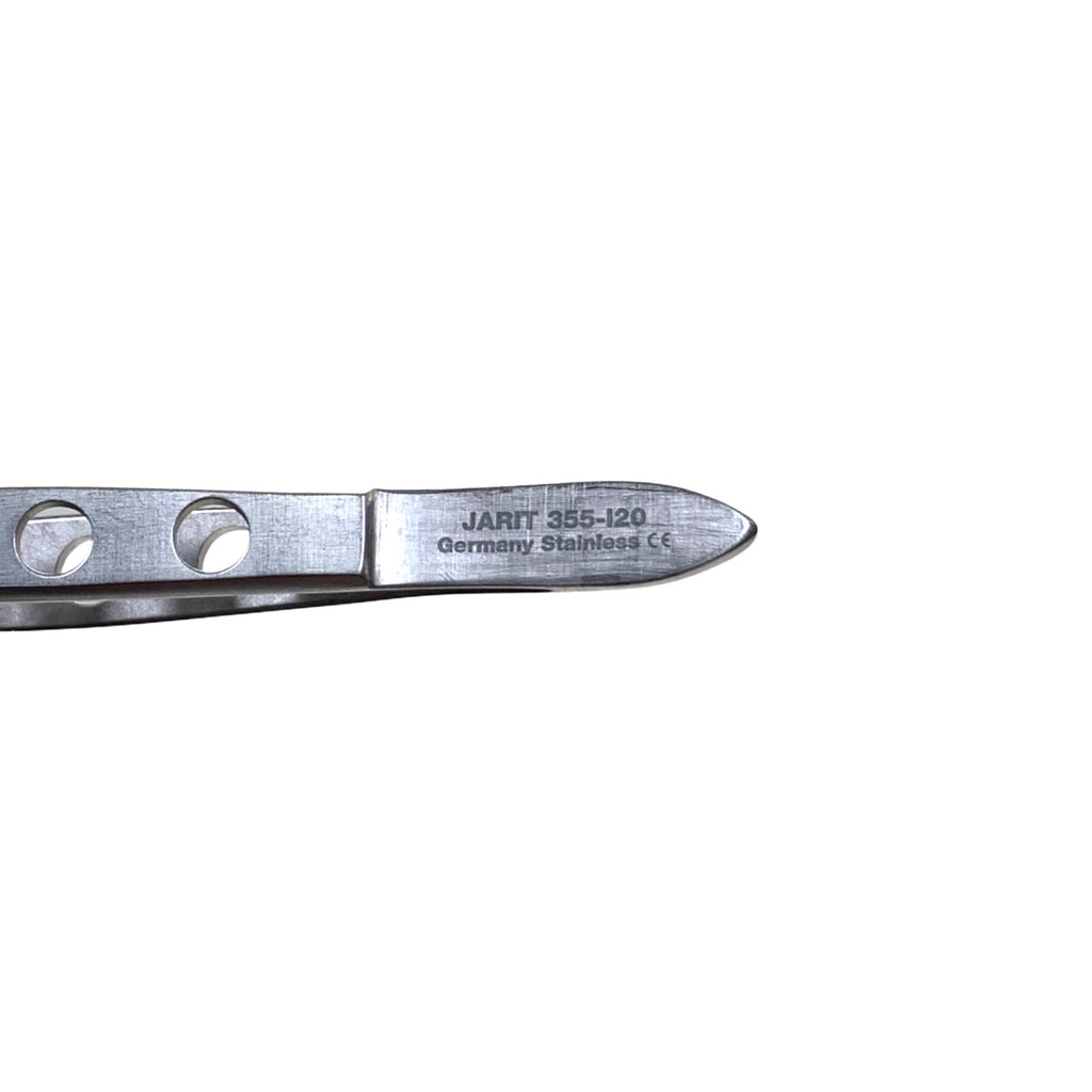 JARIT REF 355-120, Bishop-Harmon Iris Forcep 1 x 2 Teeth, 0.6mm, Straight