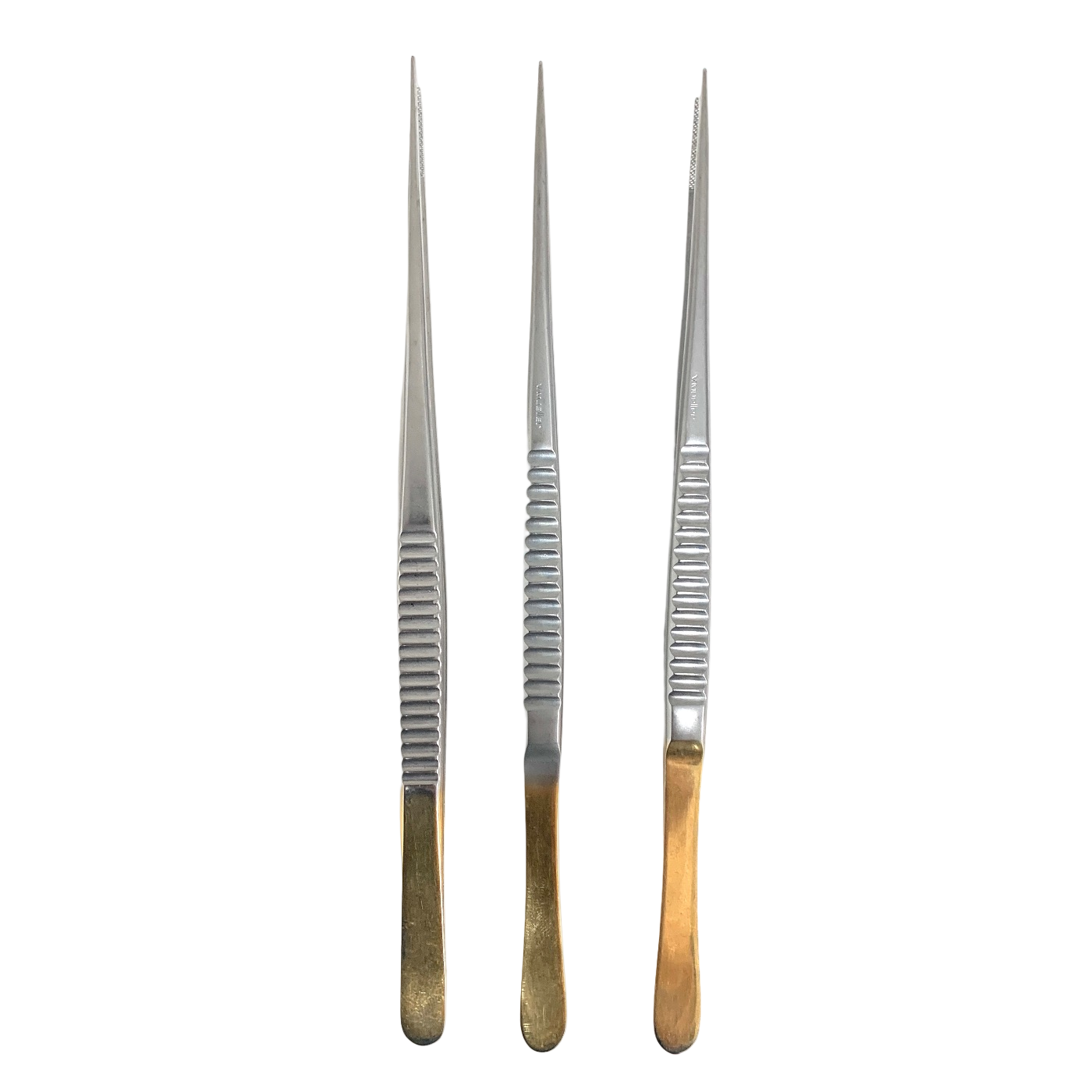 V.MUELLER CDS13280 LOT OF 3 DRESSING FORCEPS W TC INSERT 9.5"