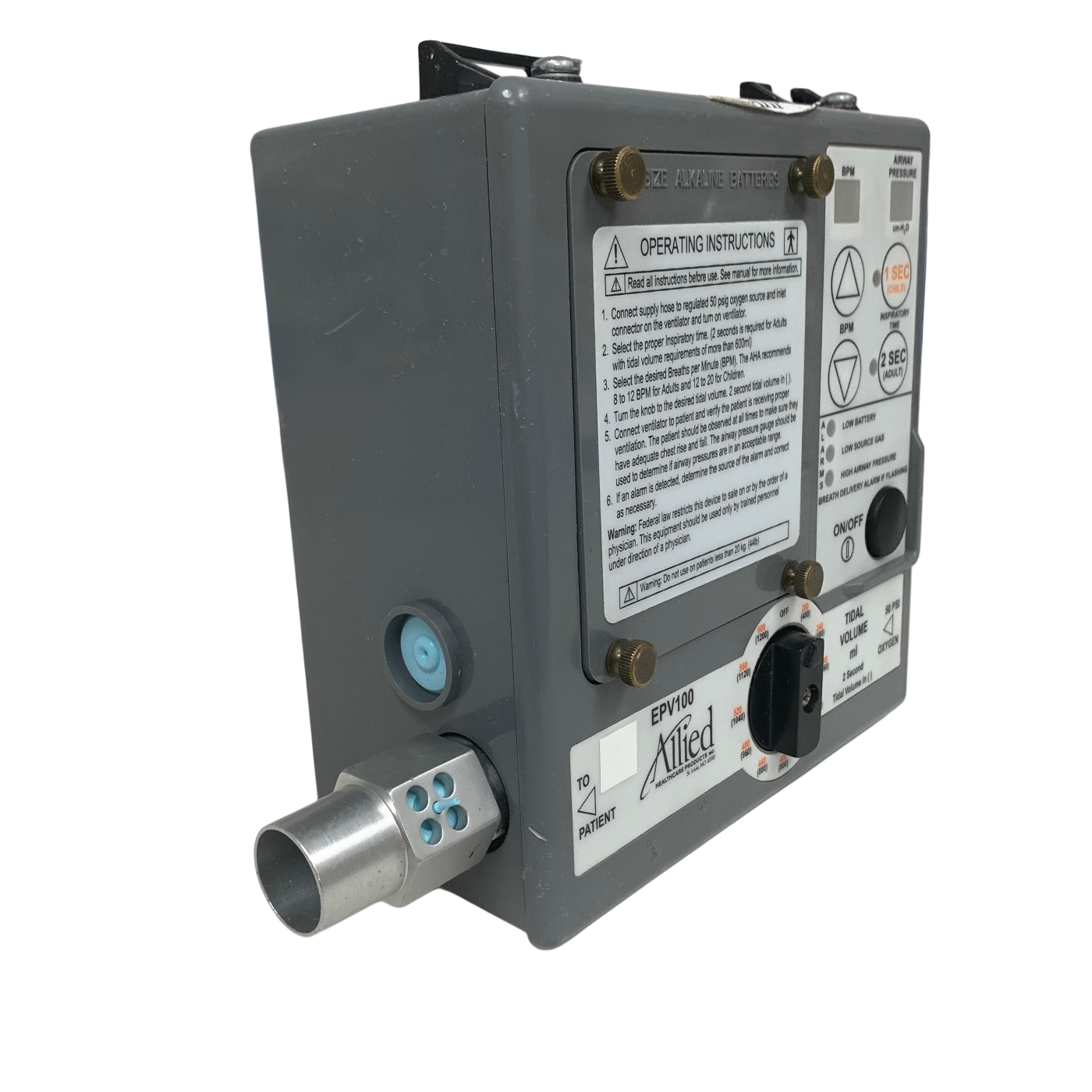 ALLIED HEALTHCARE EPV100 PORTABLE VENTILATOR