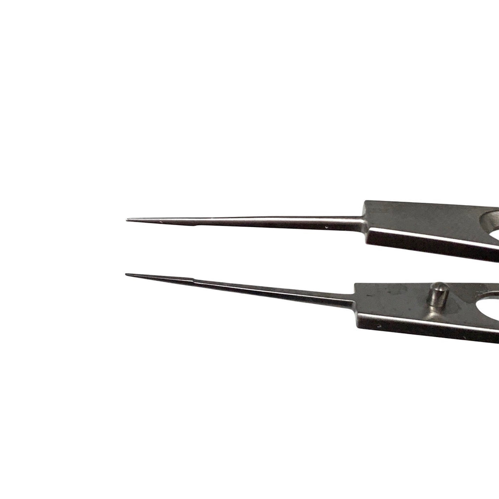 Ambler Surgical 9641E Jaffe Tying Forceps 4in Straight Smooth 3-Hole Handle