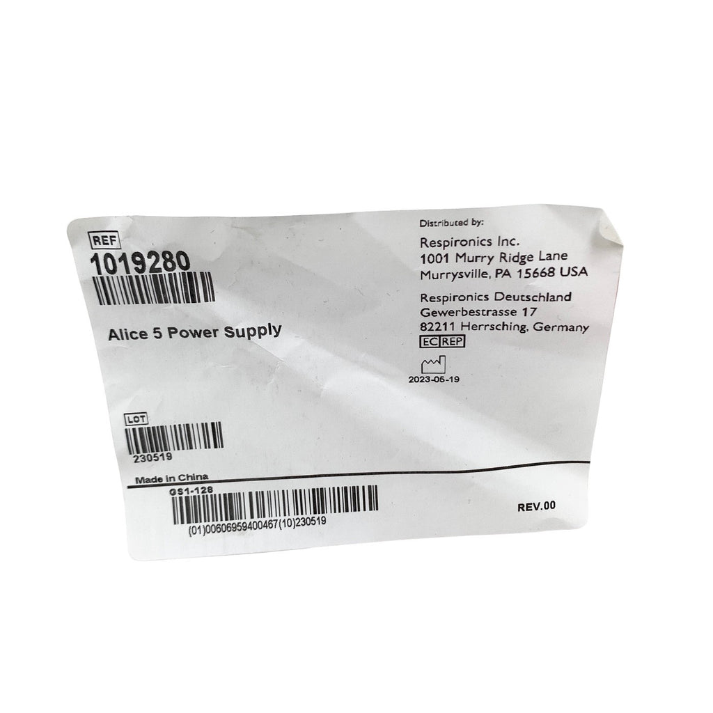 RESPIRONICS REF 1019280, Alice 5 Power Supply