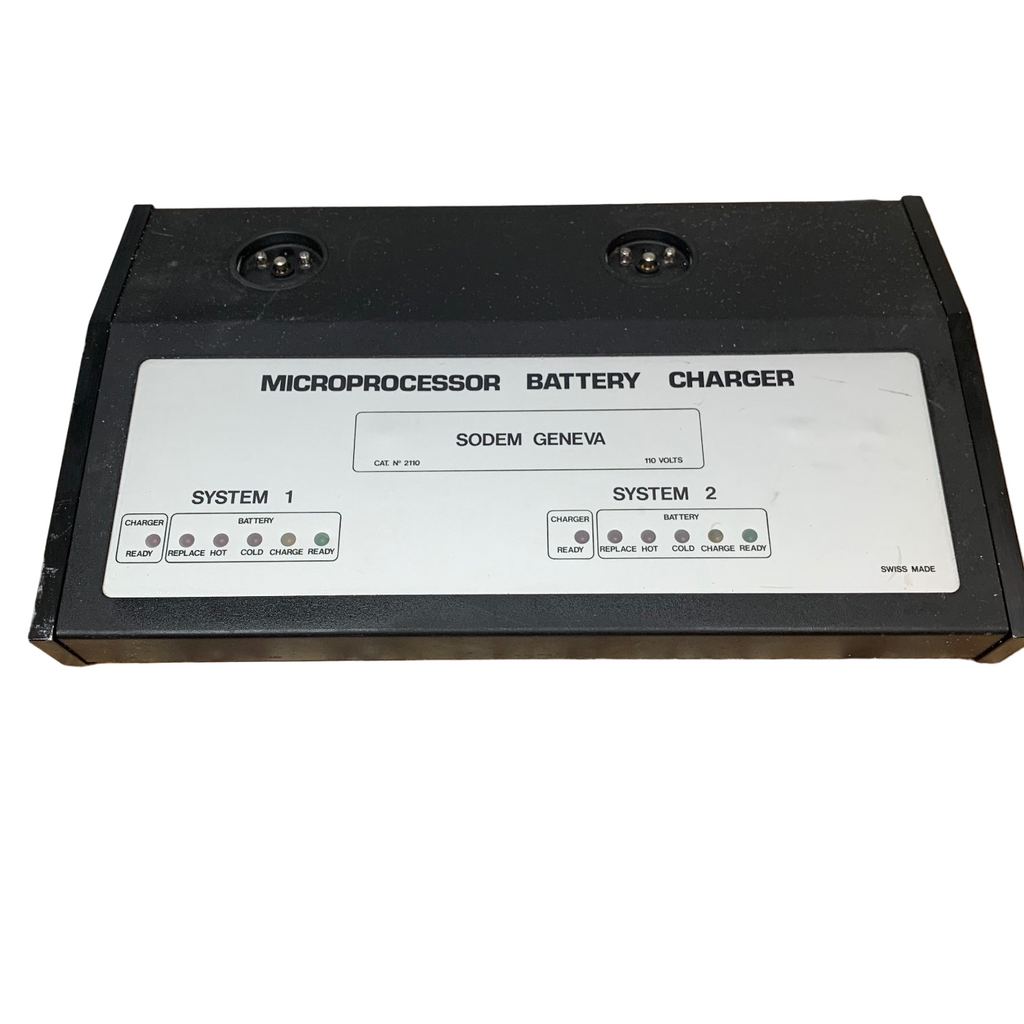 SODEM GENEVA MICROPROCESSOR BATTERY CHARGER. NOT TESTED. POWERS ON. AS IS.