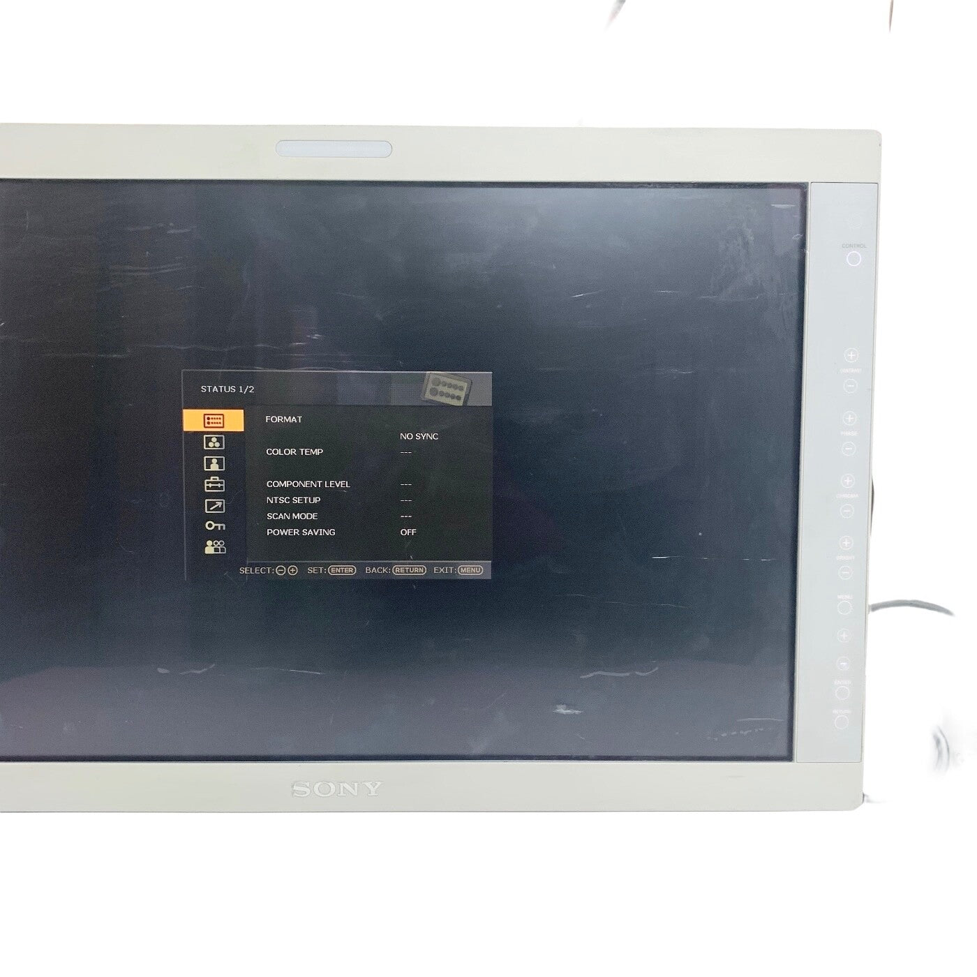 SONY REF LMD-2450MD, LCD Display Monitor WITH POWER SUPPLY