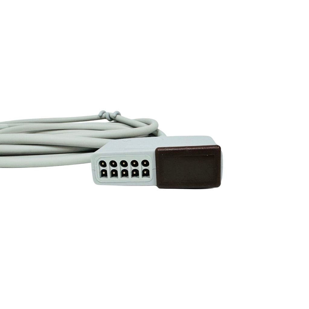 GE 2106308-001 ECG Trunk Cable with 12-Lead Connector AHA, 3.6 m/12 ft
