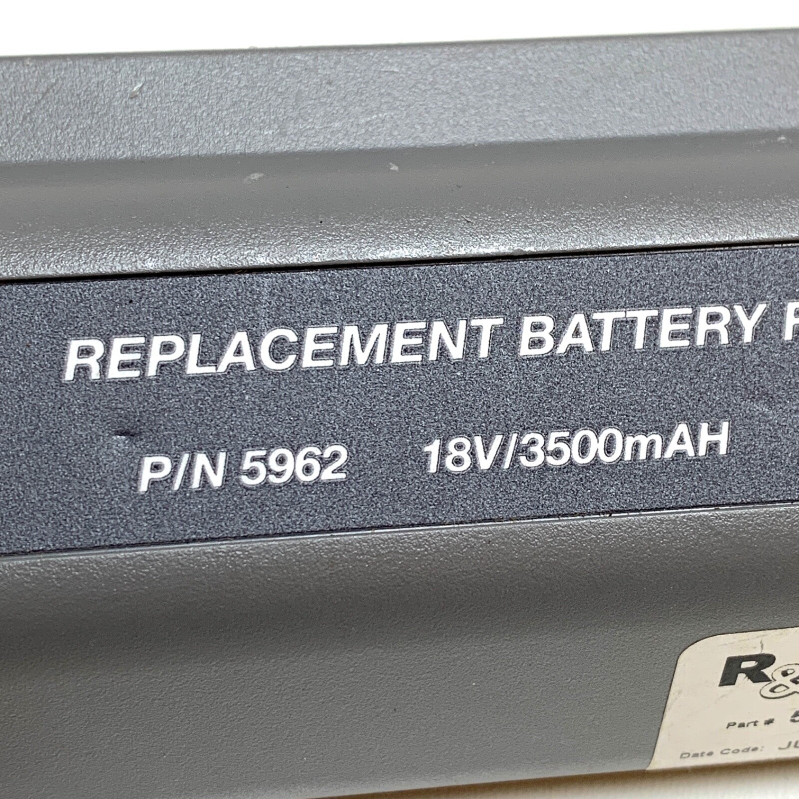 R&D Batteries REF 5962, Replacement Battery For Mac Pac, 3500 mAH Rechargeable