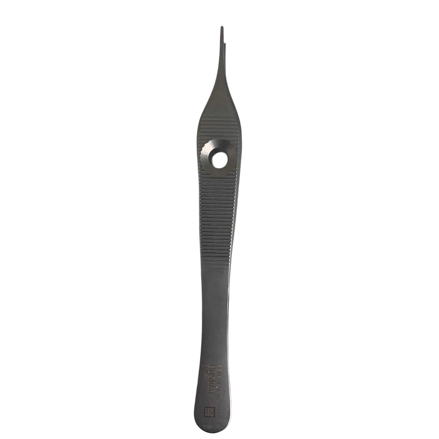 AESCULAP BD508R  4 3/4 INCH DELICATE STRAIGHT ADSONS FORCEPS. 1X2 TEETH