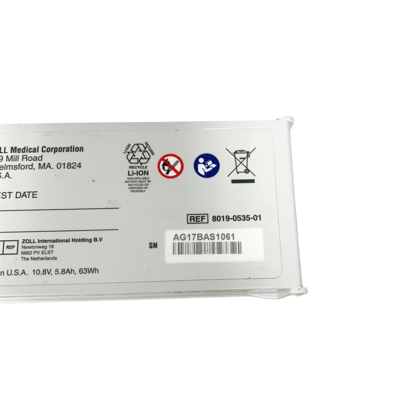 ZOLL SurePower Battery Pack 8019-0535-01 for R Series E Series Defibrillator