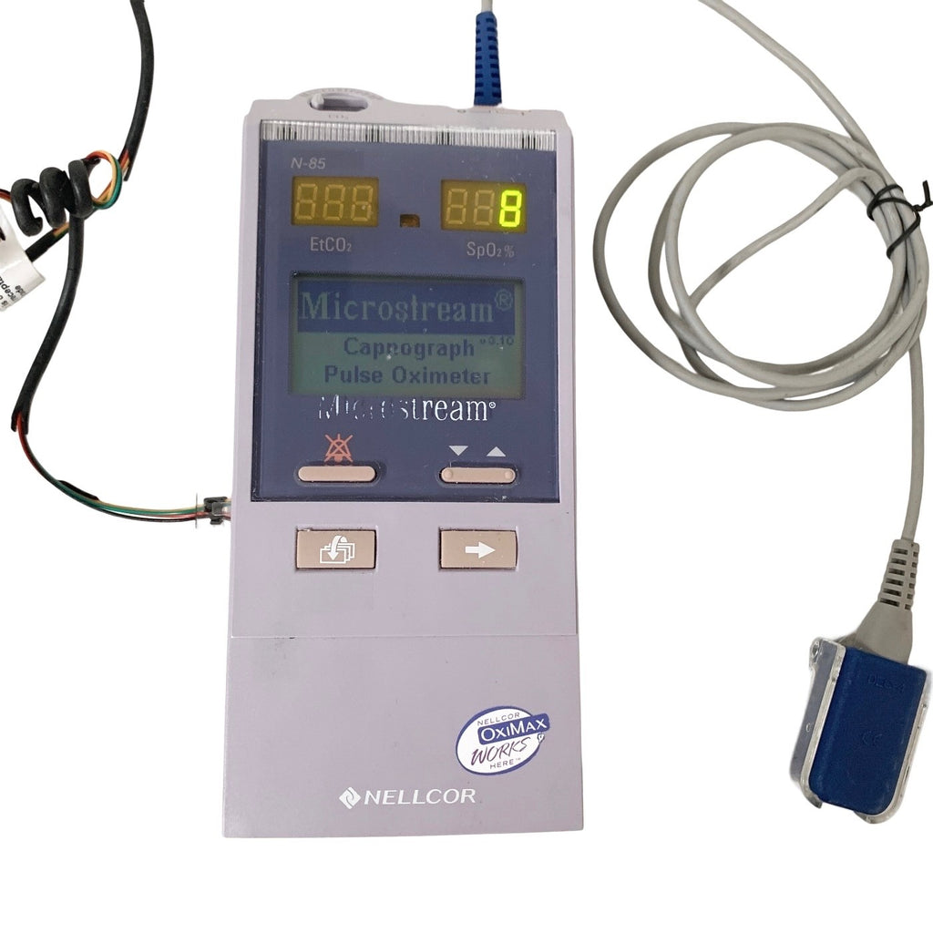 Nellcor N-85, Handheld Capnograph Pulse Oximeter EtCO2 SpO2 Monitor Microstream