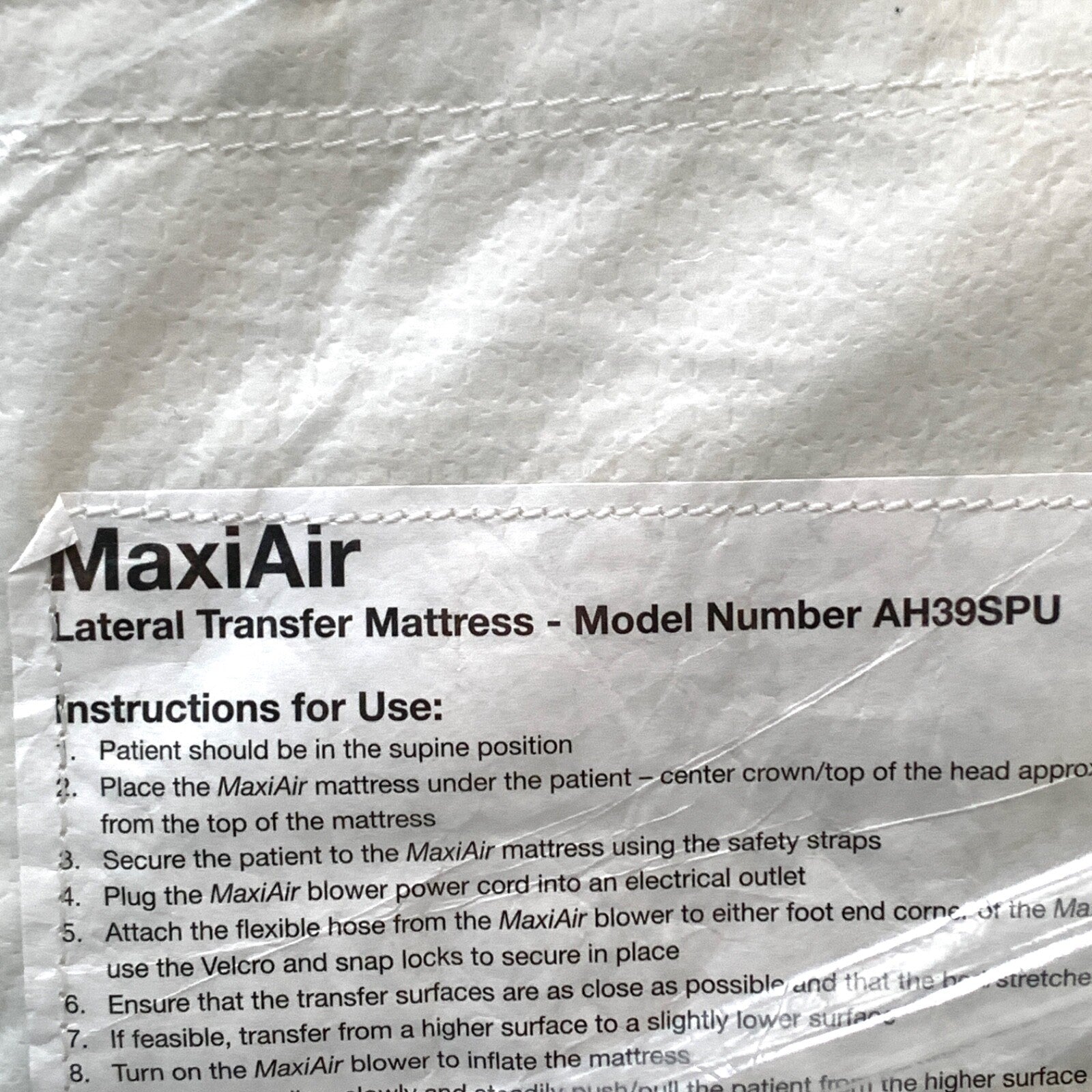 ArjoHuntleigh REF AH39SPU, Maxiair Lateral Transfer Mattress