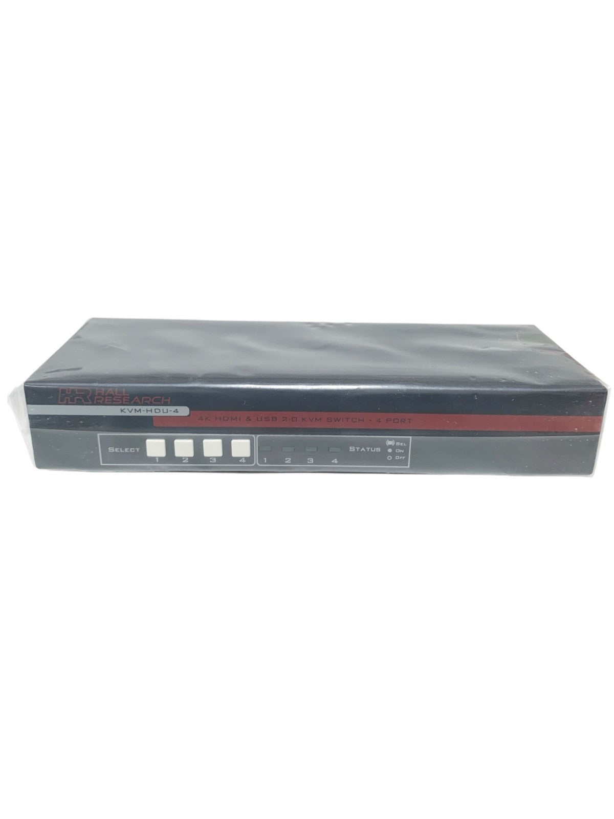 New Hall Research KVM-HDU-4,4-Port HDMI KVM Switch with 4K UHD Video & USB 2.0 H