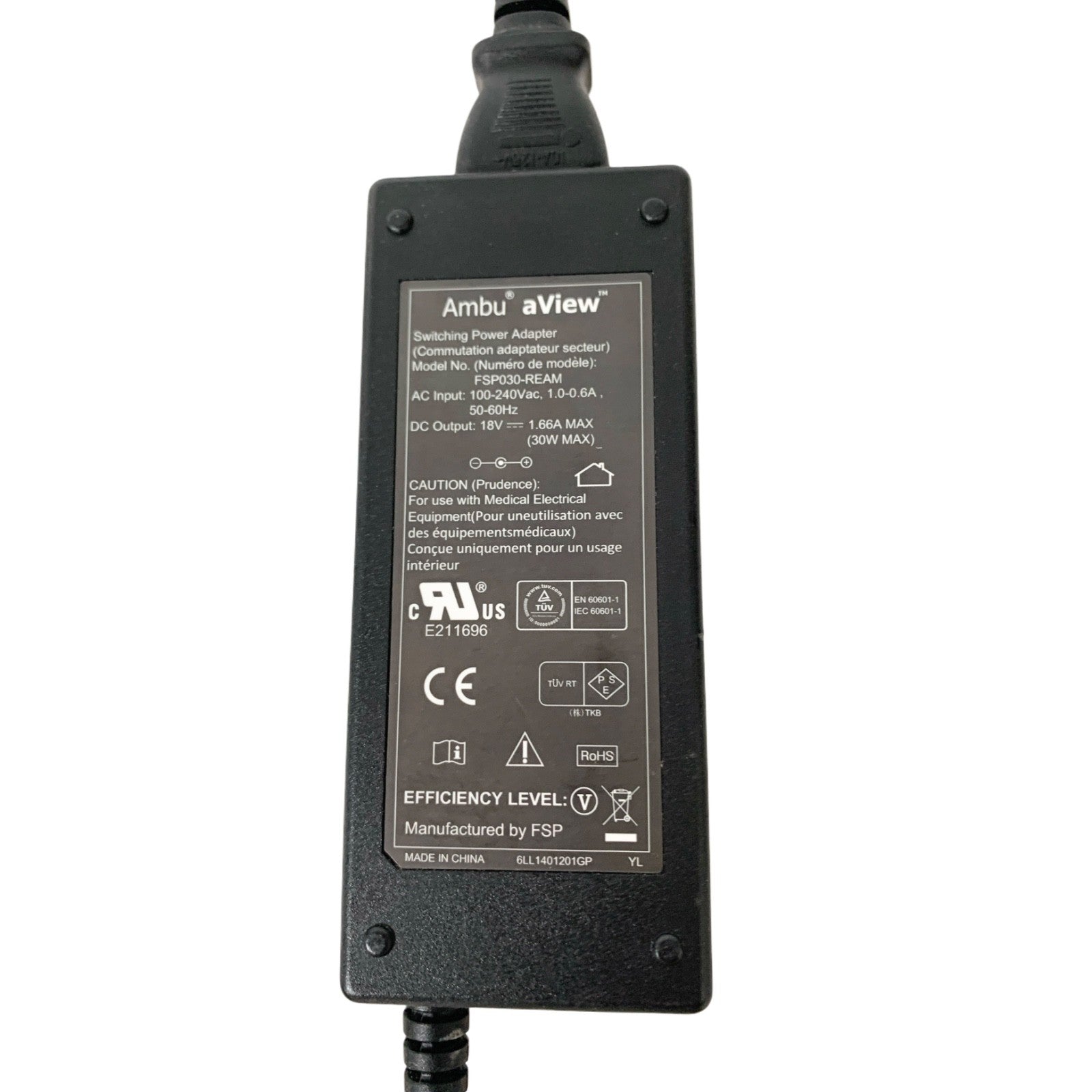 Ambu aView Medical Monitor 405001000 + FSPU0030-REAM Power Supply