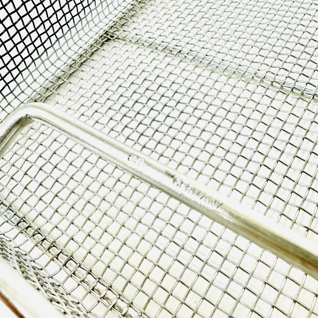 Stainless Steel Sterilization Wire Basket 15 X 9 X 2.5 Inch for Instruments