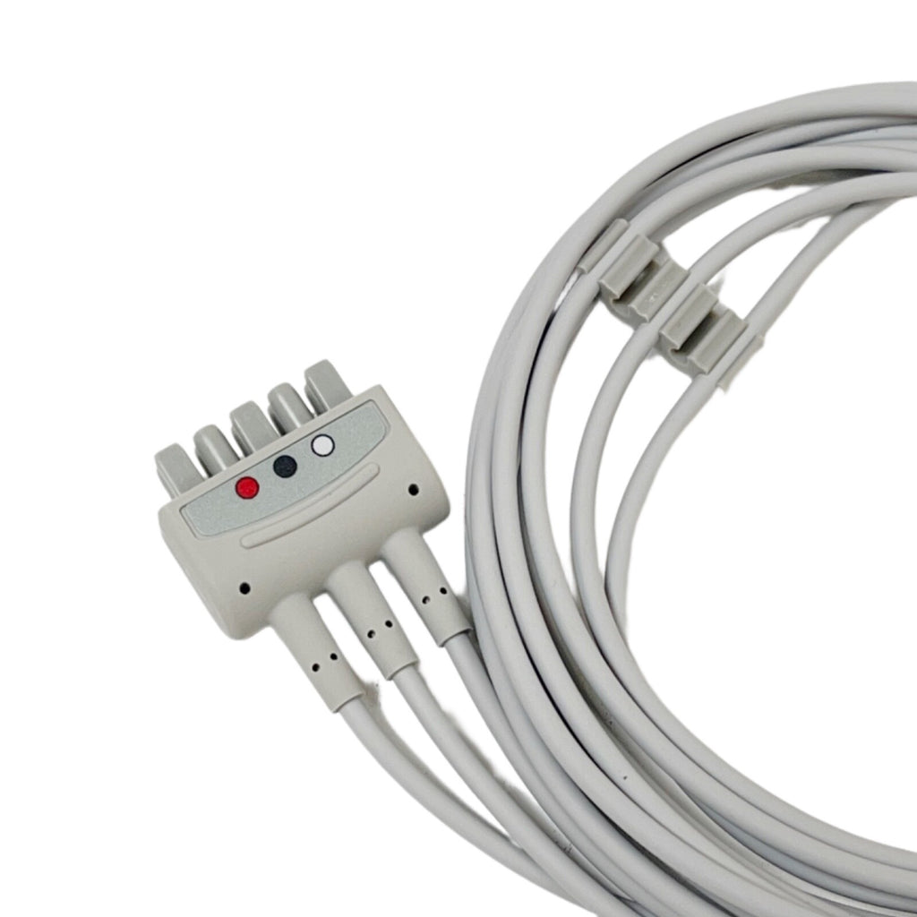 CAREFUSION 412682-002 Multi-Link ECG Leadwire 3-lead, Grabber, AHA, 130 cm
