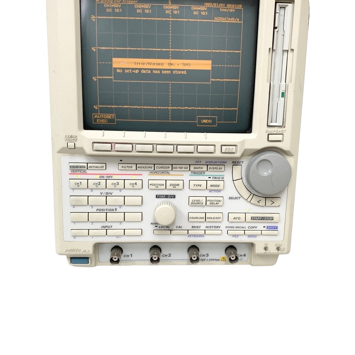 Yokogawa DL1540 Digital Oscilloscope 150MHz 200MS/s 8-bit 4-Channel REF 701510