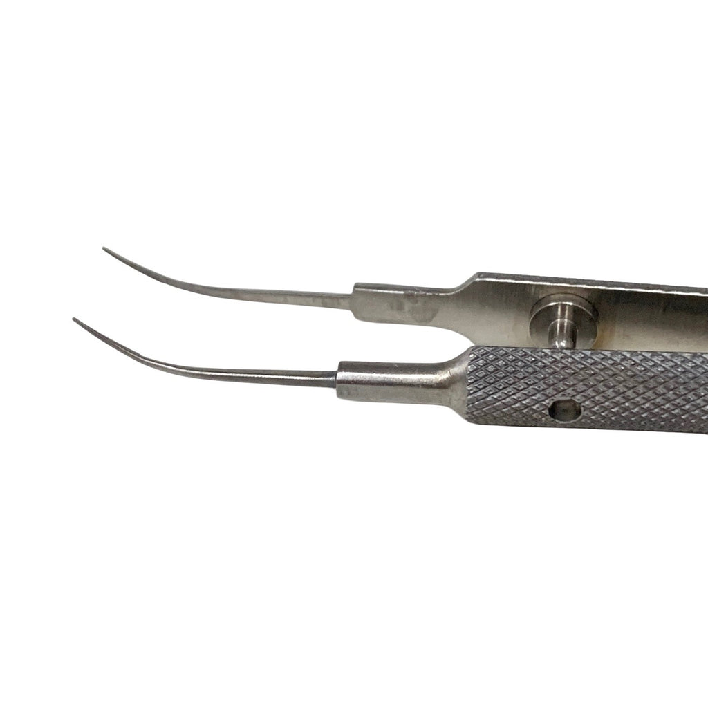 Storz E3192FT Girard Fine Tying Forceps Curved 5mm Platform Ophthalmic Surgical
