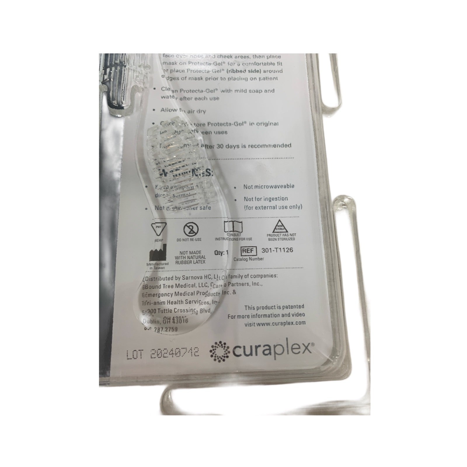 SARNOVA CURAPLEX REF 301-T1126, PROTECTA GEL BARRIER SKIN
