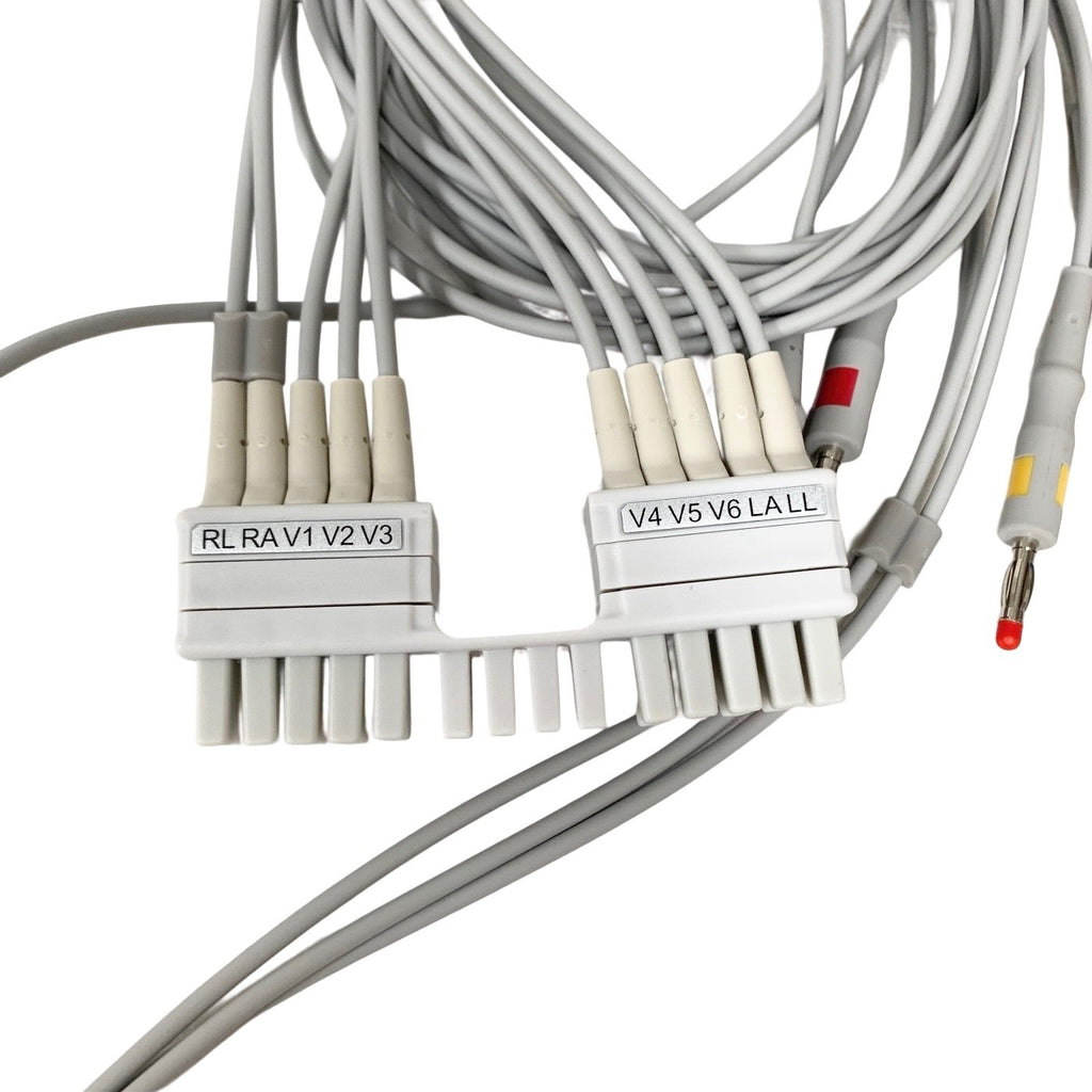 Cables & Sensors LMT10-LB0 10 Lead EKG Leadwire Mortara Compatible AHA 4mm Banan
