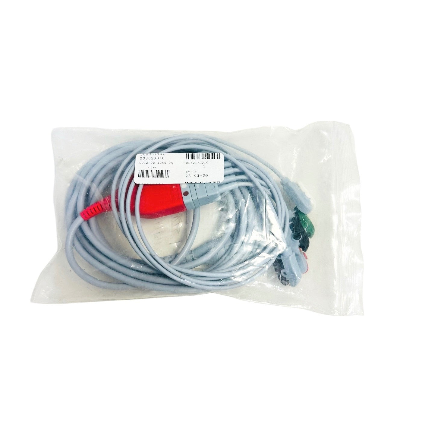 MINDRAY 0012-00-1255-05 Straight 3/5 Lead Ecg Cable - 10 Ft